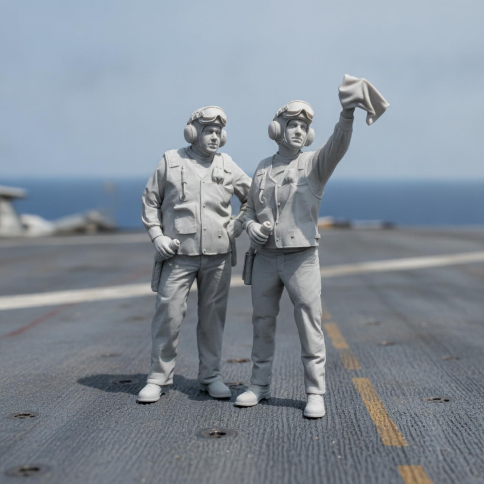 Amagogo Figura Del Personale Navale Set di Miniature Modellino Statuina Soldatino in Resina Non Assemblata Non Dipinta con Pose Dinamiche E Dettagli Storici