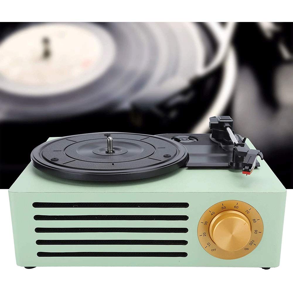 Grammofono retrò, giradischi in vinile, supporto dischi in vinile 7 pollici, 10 pollici, 12 pollici, 33/45/78 giri/min la riproduzione, supporto uscita RCA