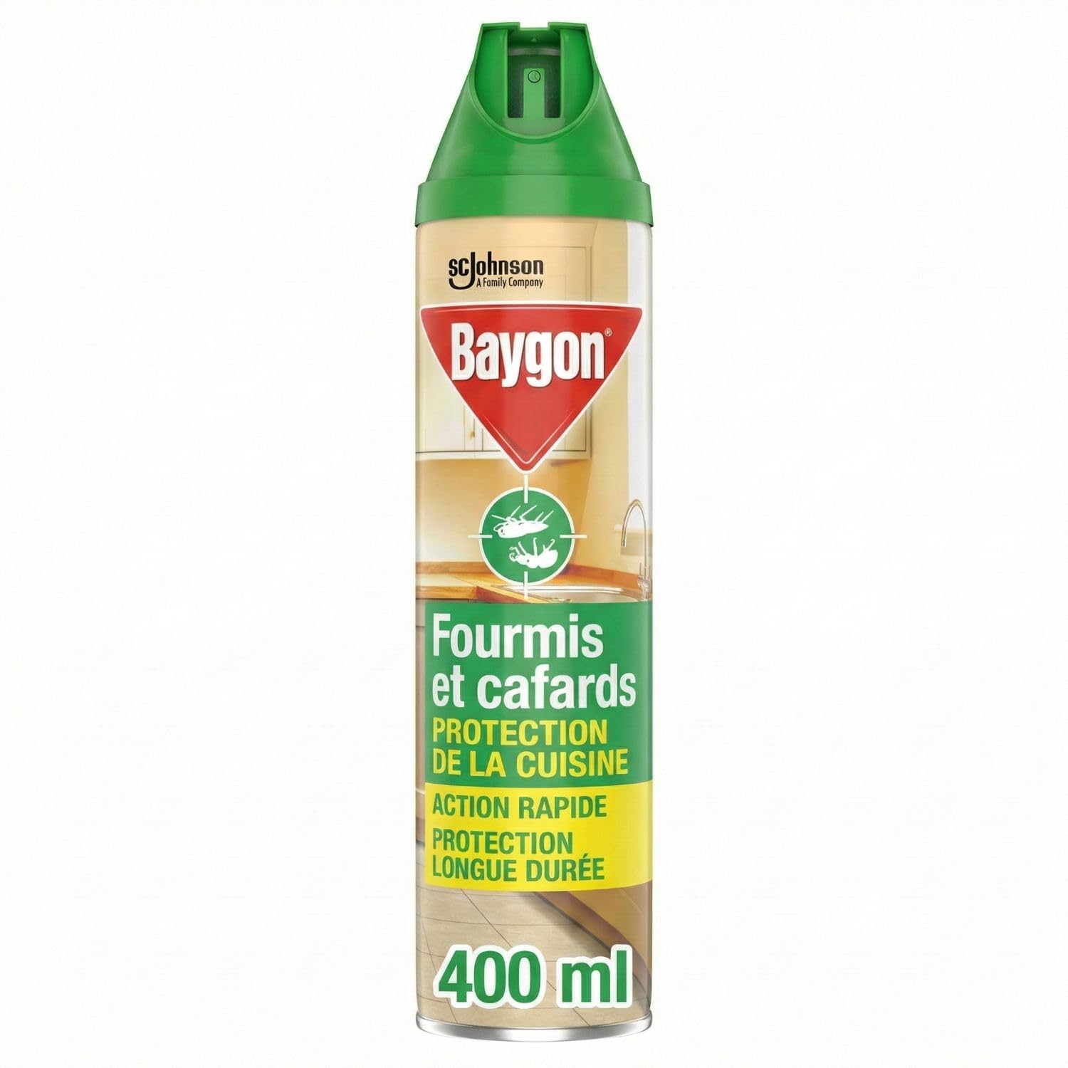 Baygon Insecticide pour cafards et fourmis 400ml