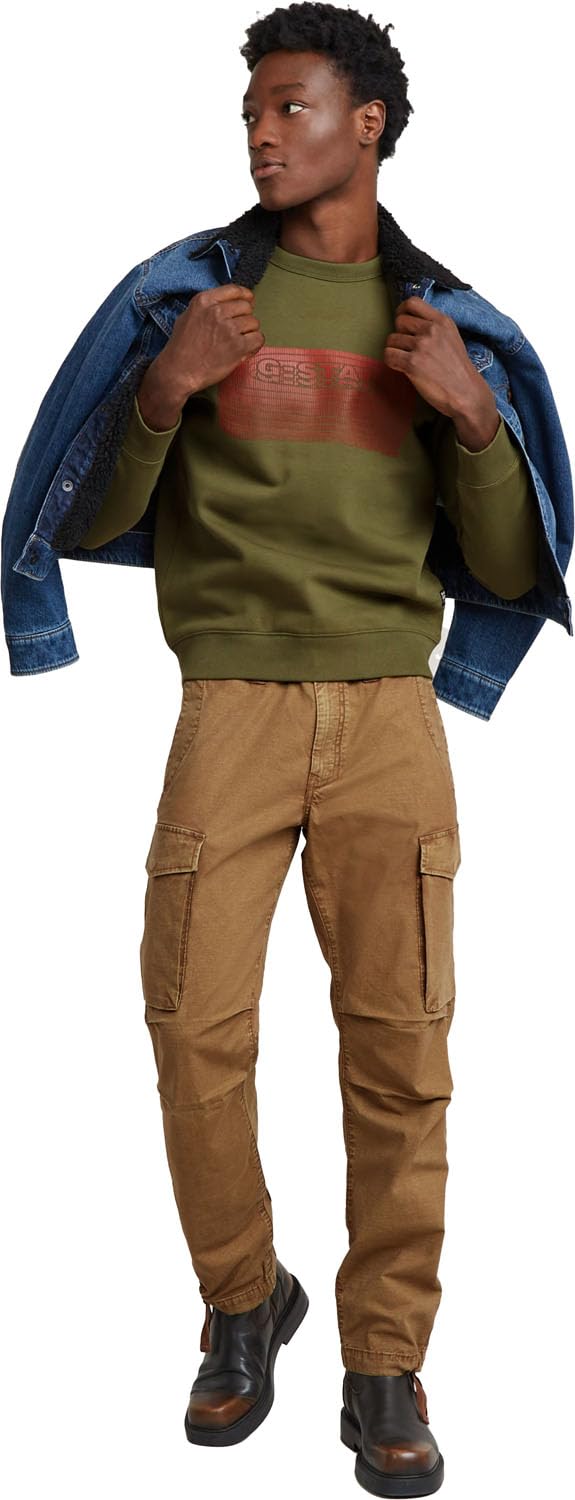 G-STAR RAW Bluza sportowa Mężczyźni Stacked Old Skool Logo R Sweater