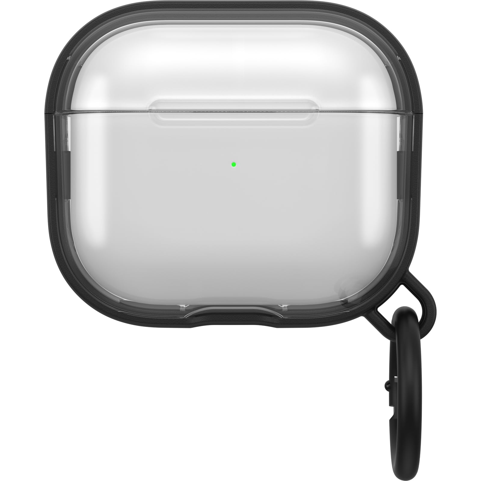 OtterBox - AirPods Pro Case, 1st Generation - Clear Protective Case with Carabiners, Wireless Charging Compatible (Black Crystal)