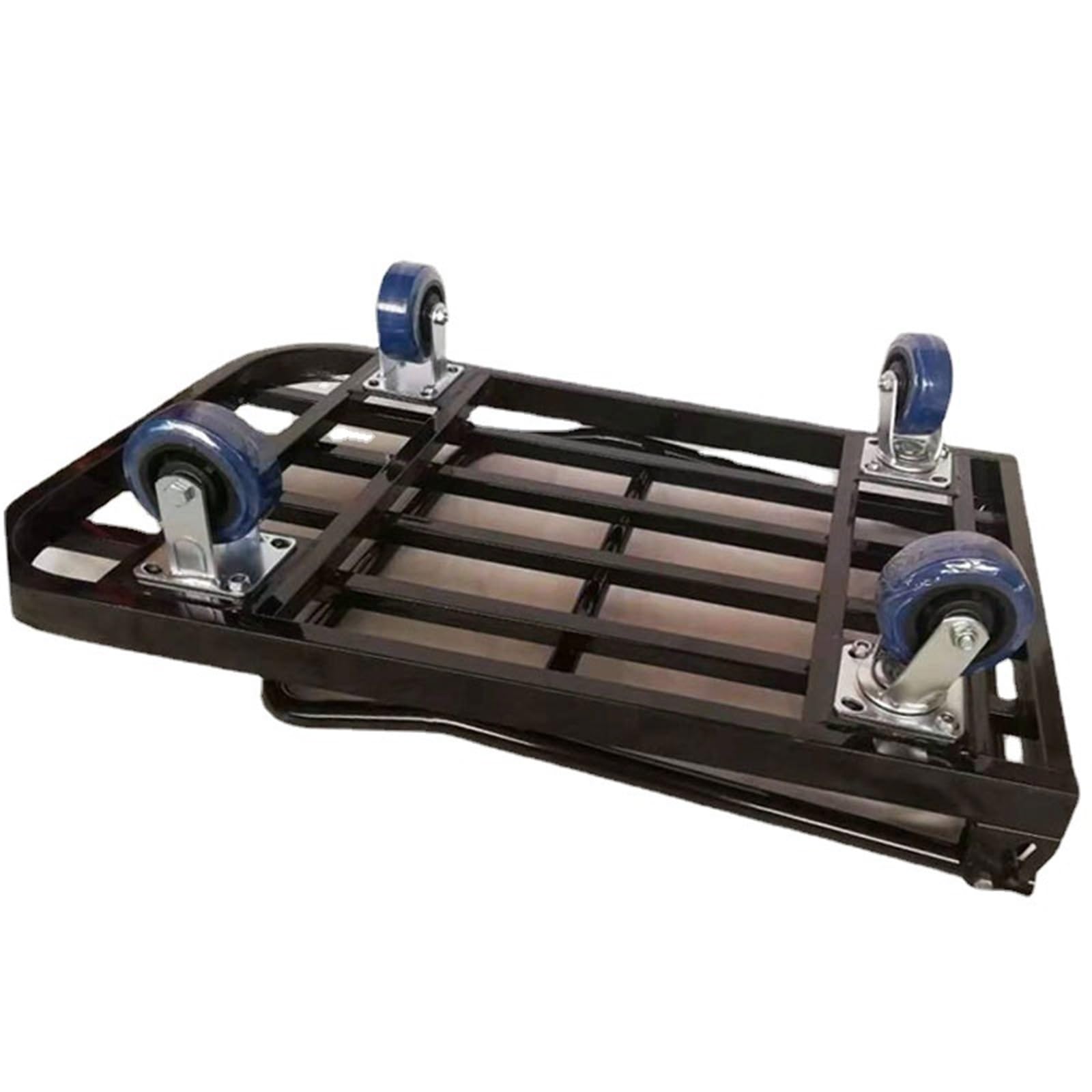 Carretilla Plegable De Carga Camión De Plataforma De Servicio Pesado, Carro De Plataforma Móvil, Tubo Cuadrado Hueco Carro Transporte Plegable
