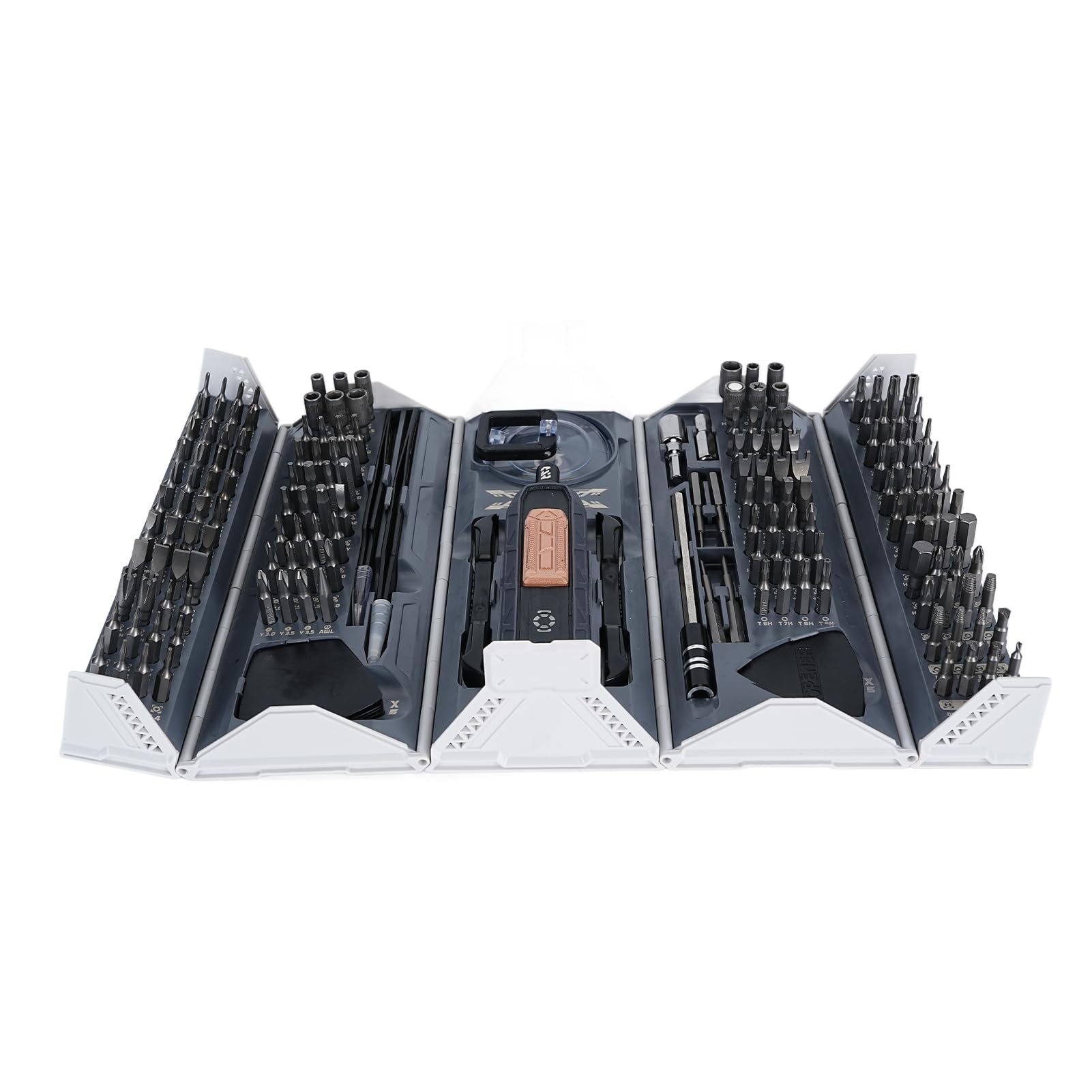 Ejoyous Juego de Destornilladores Mecánicos de Precisión 180 en 1 con Extensión Desmontable, Juego de Destornilladores Magnéticos Ajustables para PC, Teléfono Móvil, Ordenador