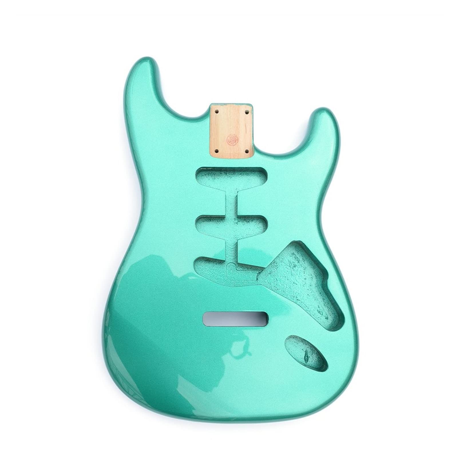 TSTS DIY Guitar Kits Alder Guitar Body SSS Pickup Route Green Color For ST Strat DIY Guitars