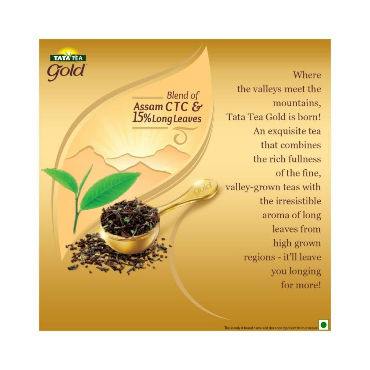 Buy Tata Tea Gold Assam teas with Gently Rolled Aromatic Long Leaves