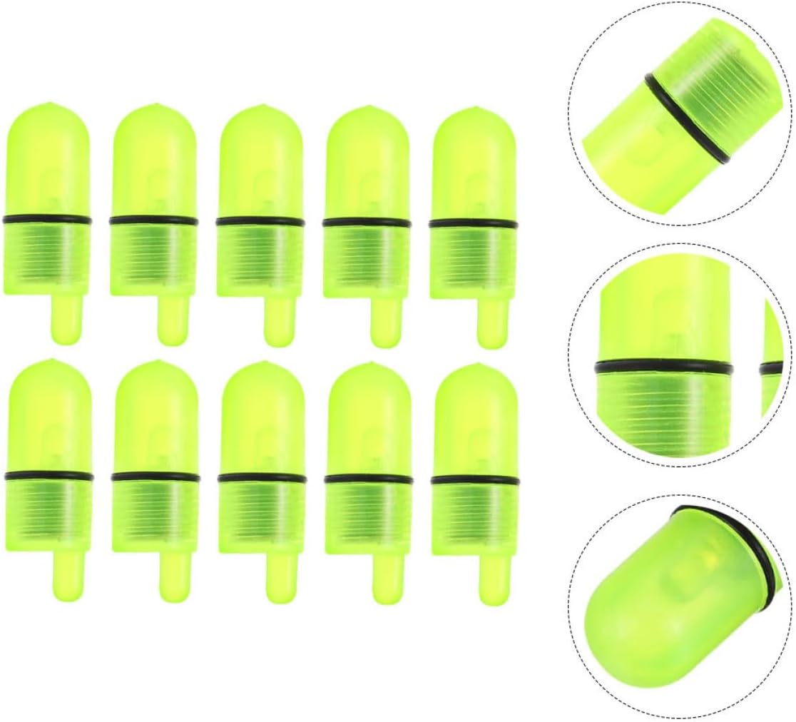 ibasenice 30pcs Led Night Fishing Bell Light Fly Fishing Accessory Biting Alarm Multi-Functional Rod Clip for Freshwater Saltwater