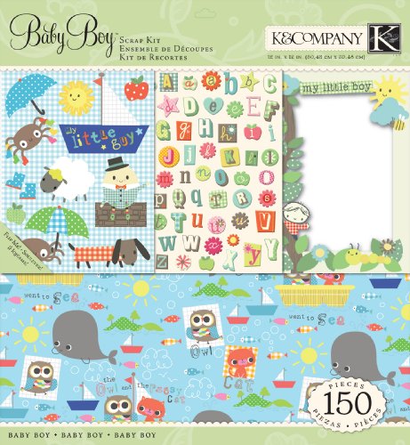 K&Company Jillian Phillips Nursery Rhymes Boy Scrap Kit, 12-by-12-Inch
