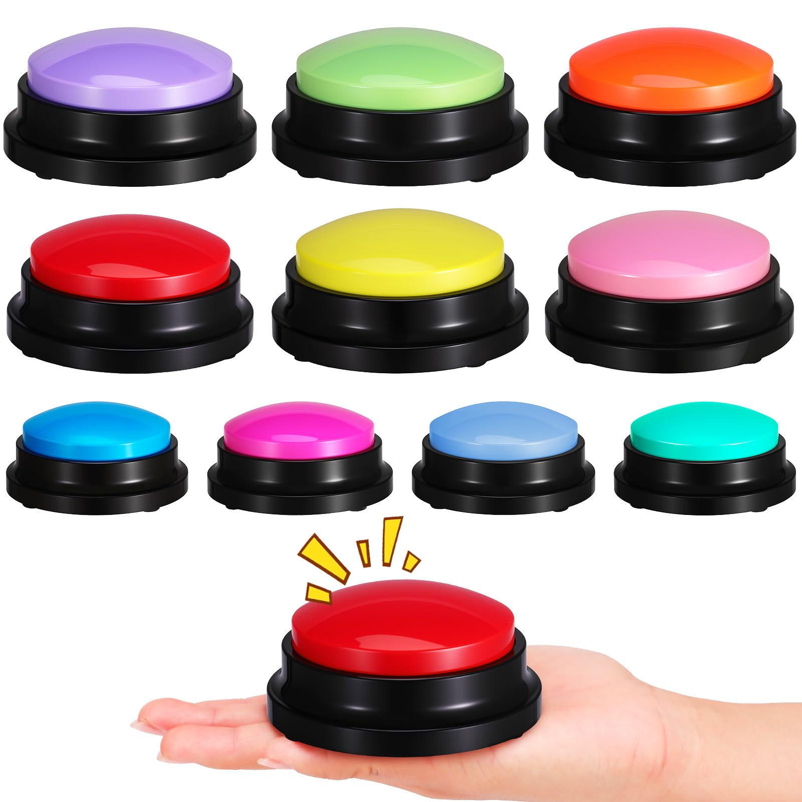 Photo 1 of Ovveroche 10-Piece Recordable Answer Buzzers
