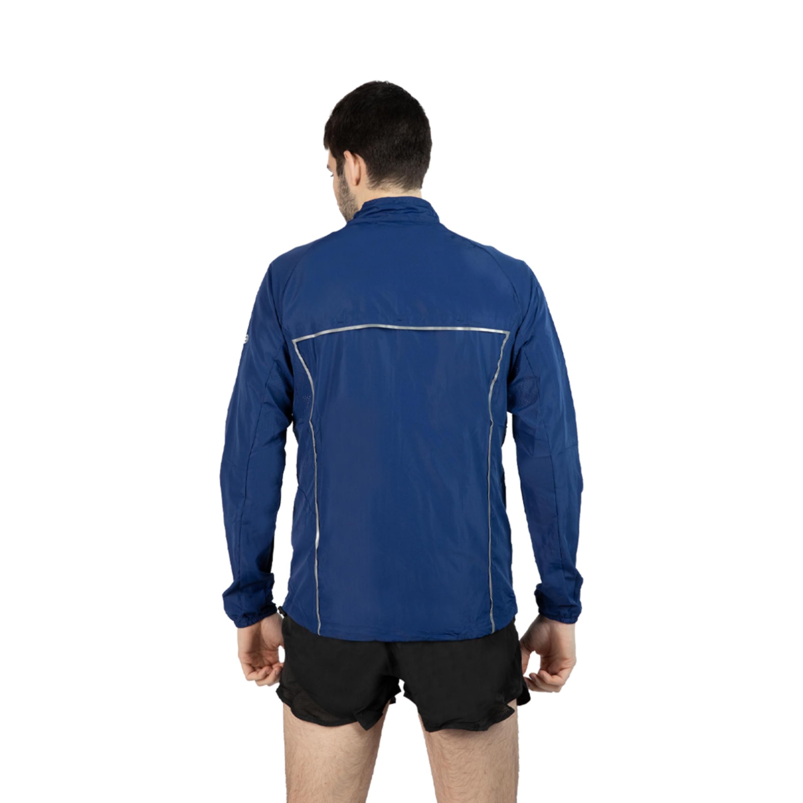 Izas Brezel Chaqueta Ligera Hombre Running Trekking AWPS DRY Coolspeed Corte Ajustado Mangas Anatómicas Ventilación Reflectantes
