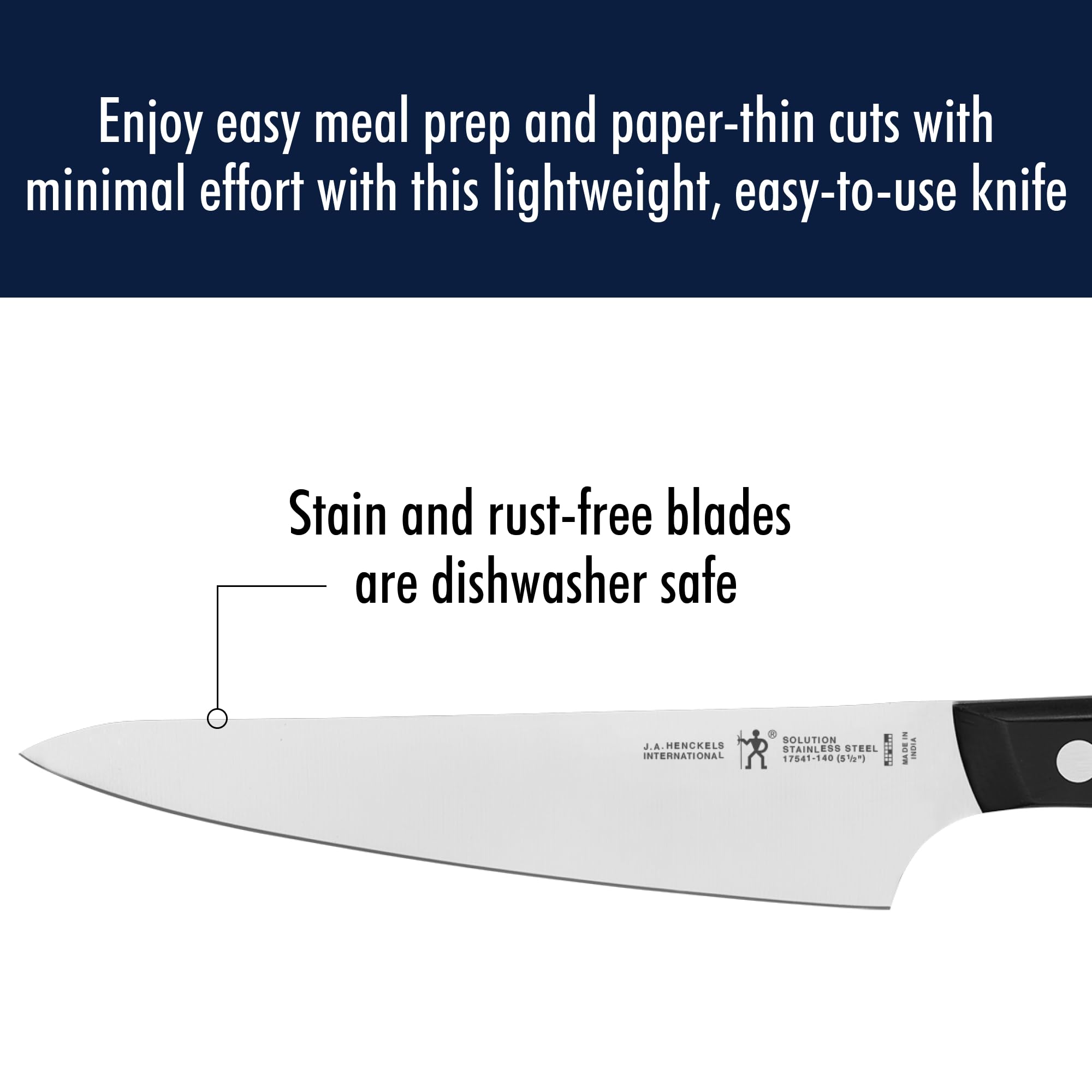 HENCKELS Solution Razor-Sharp 5.5-inch Compact Chef Knife, German Engineered Informed by 100+ Years of Mastery — Amazon image 6
