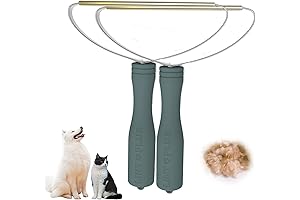 LINTPLUS 2-Pack SeaGreen Rug Rake – Edge & Carpet Rake for Hair,...