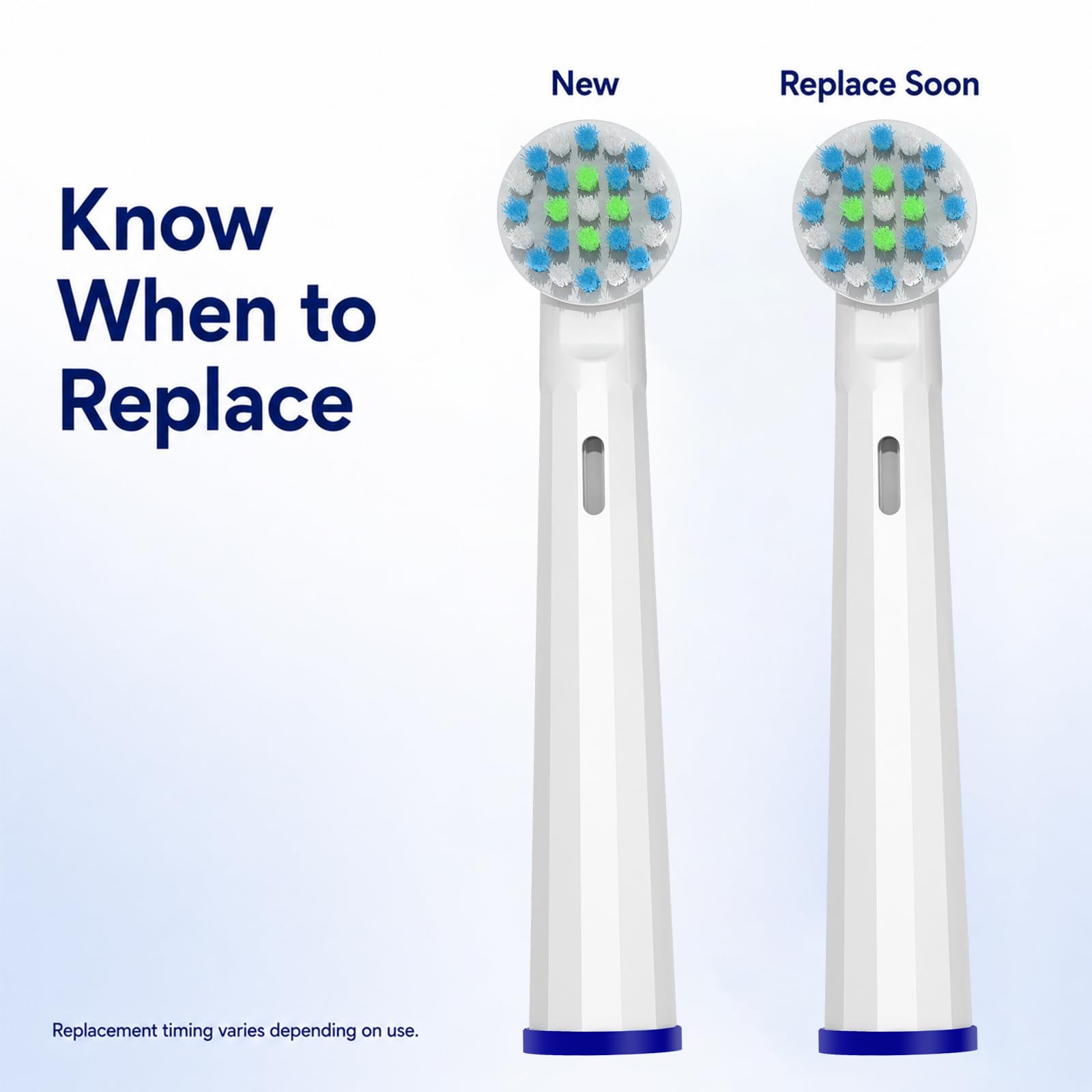 Cabezales de repuesto para cepillo de dientes Oral B, cabezales de cepillo sensibles a la cruz de Braun compatibles con Oral B Pro 1000 Genius X Smart 1500, 8 unidades