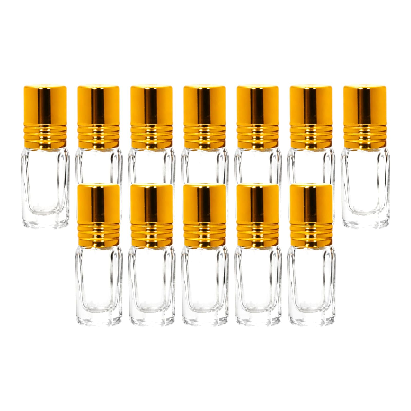 6ml Mini Roll On Glass Bottles (Pack of 12) | Refillable Attar & Essential Oil Containers|Leak Proof Travel Size-image-44