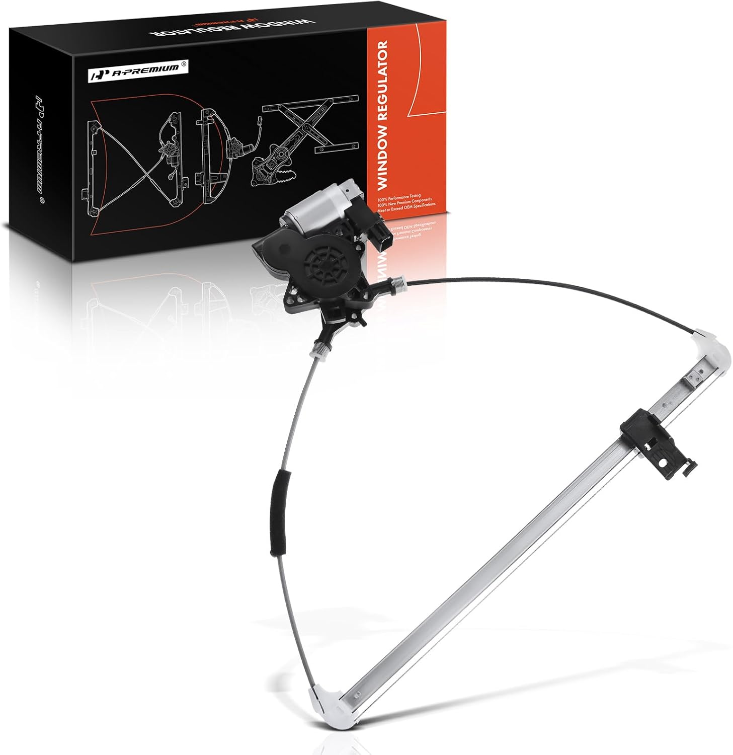 A-Premium Electric Power Window Regulator with Motor Compatible with Mazda 5 2006-2010 2012-2015 Rear Right Passenger Side