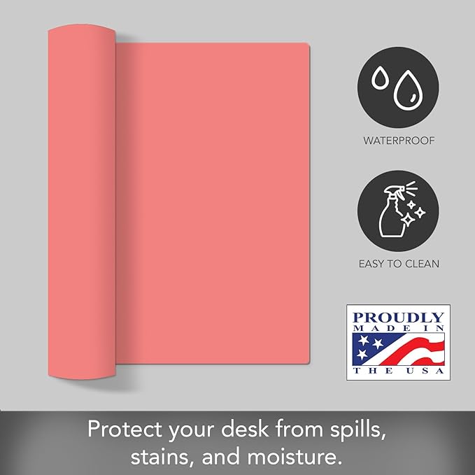 CounterArt Protector de Escritorio Coral Grande 81.28 x 40.64 cm miniatura 4