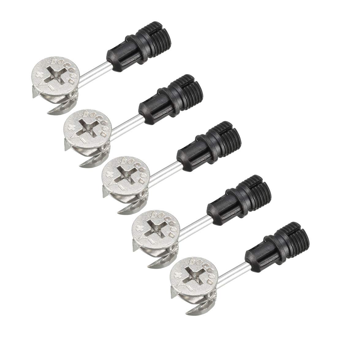 Uxcell 10 Sets 3-in-1 Furniture Connecting Kit - 14mm Cam, M6x40mm Dowel, 11mm Nut
