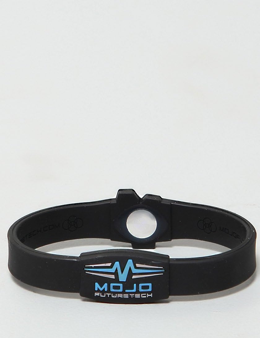 Mojo Raptor 7 inch Double Holographic wristband Black/Blue/Grey Sports & Outdoors