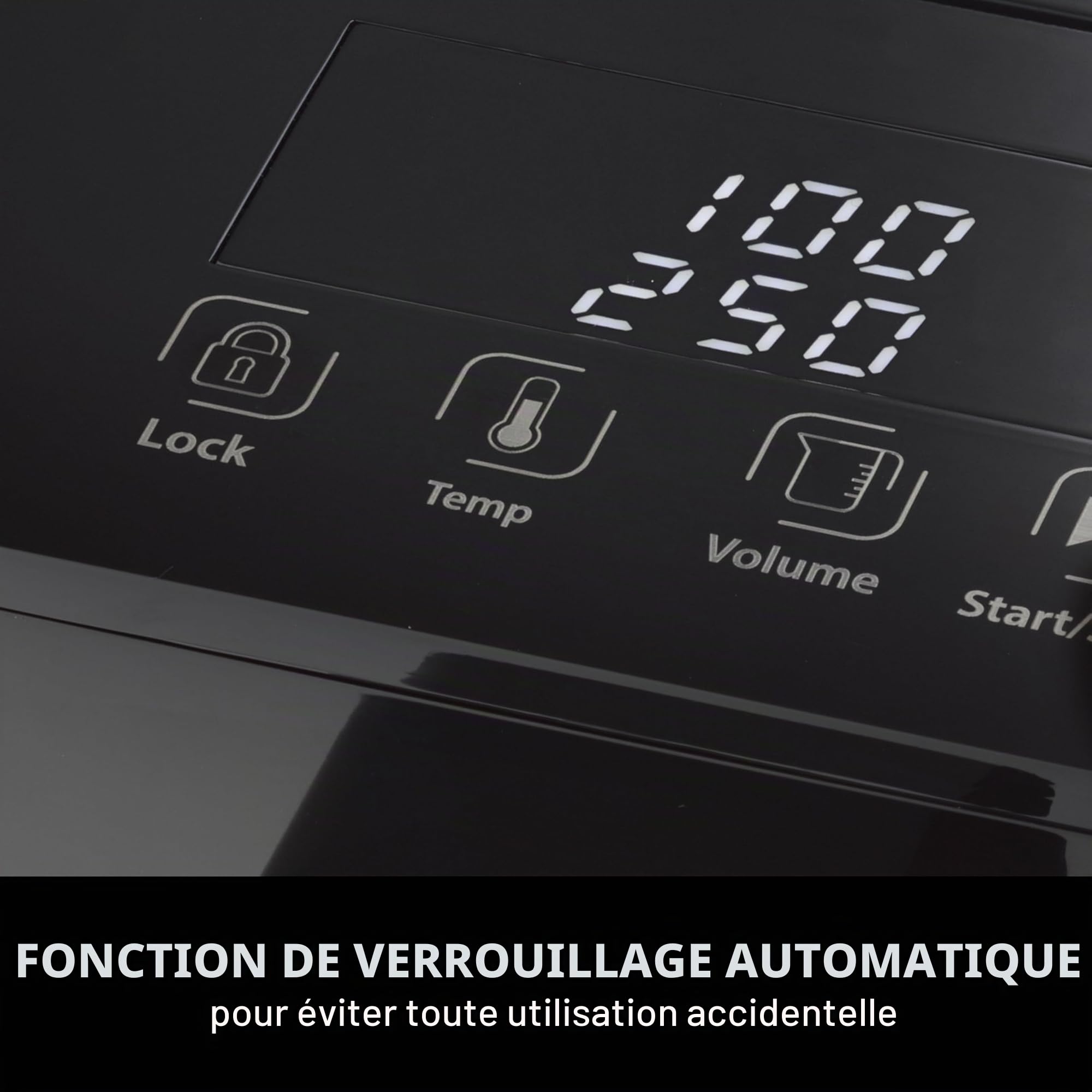 CASO HW 550 -Turbo Distributeur d'eau chaude, préparation de thé, café soluble, aliments pour bébés, réservoir d'eau capacité 2,9 l, de 40 à 100 °C par paliers de 10 °C