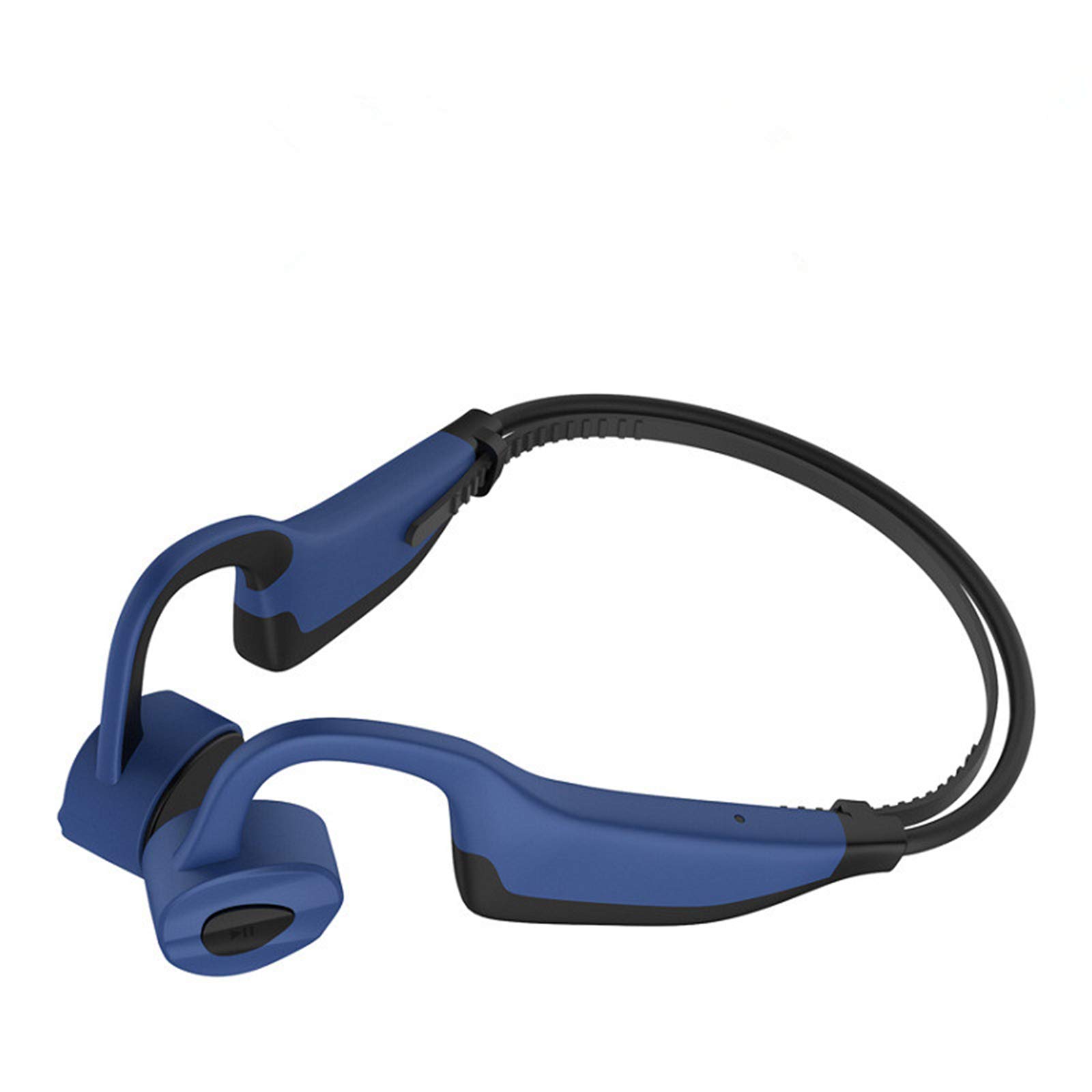 Cuffie per Conduzione Ossea, Cuffie Sportive, Tappo Non Orecchio, Gancio Auricolare Wireless Reale Leggero, Adatto per Esercizio Domestico, Auricolari Bluetooth Anti-Sudore per La Corsa,Blu