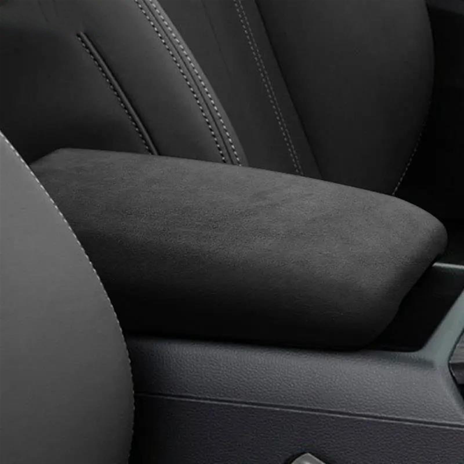 Accoudoir de rangement antidérapant pour console centrale de voiture (rouge
