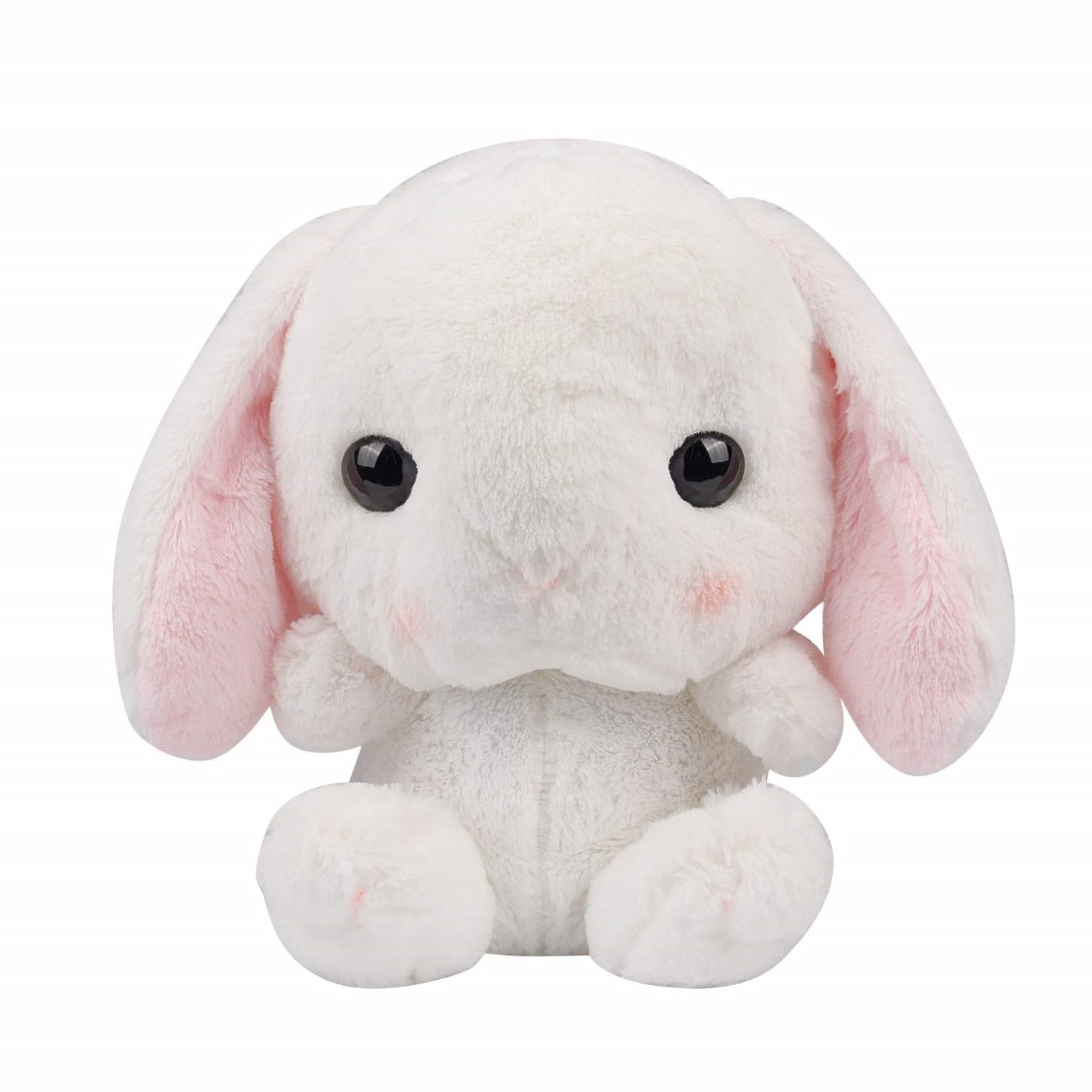 KdemengPlush Bunny Backpack for Women with Pockets (White)