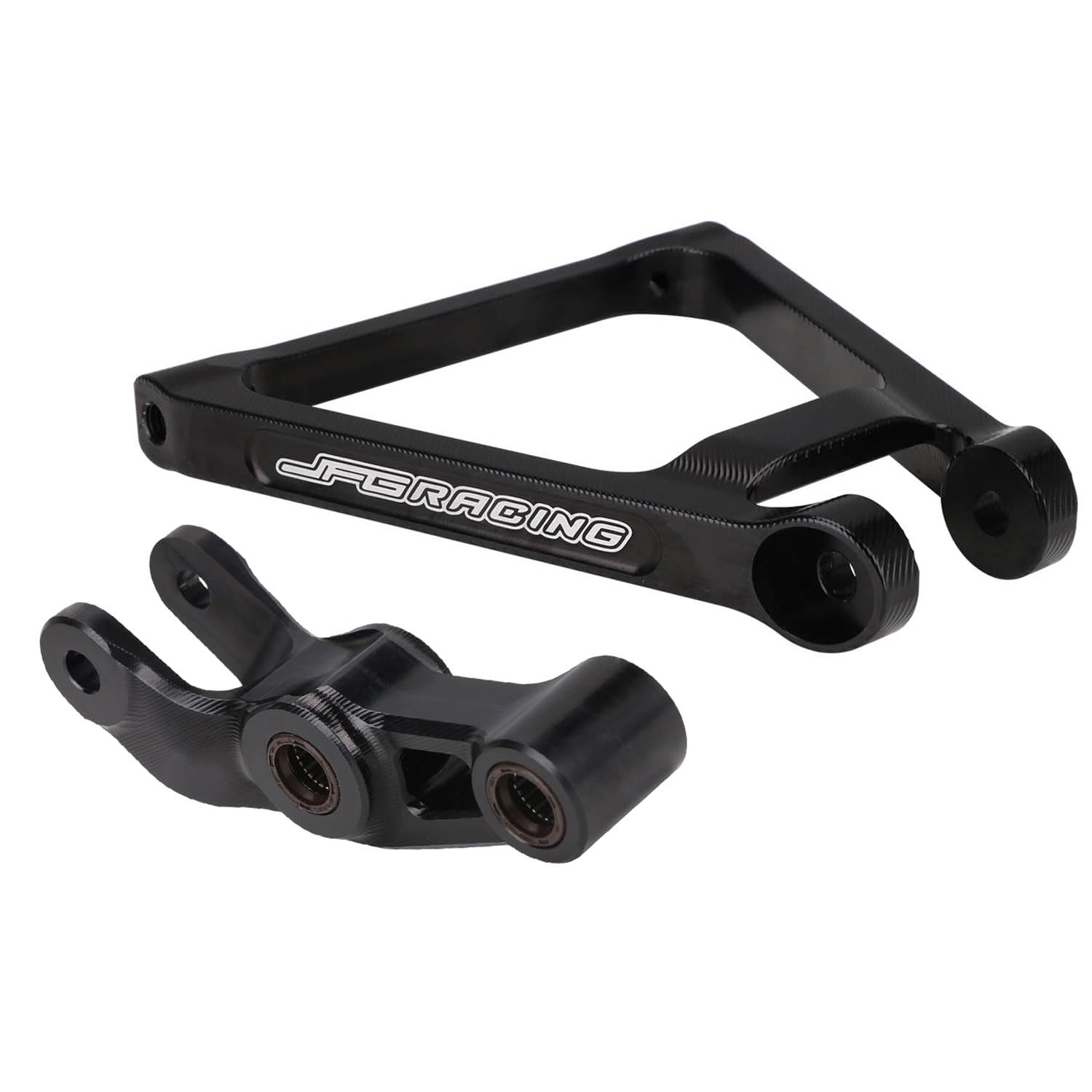 JFG RACING Triangle Progression Arrière Moto Tringlerie Suspension Aluminium + Kit de Liaison Arrière pour sur Ron Light Bee S/X Segway X160/X260-Noir