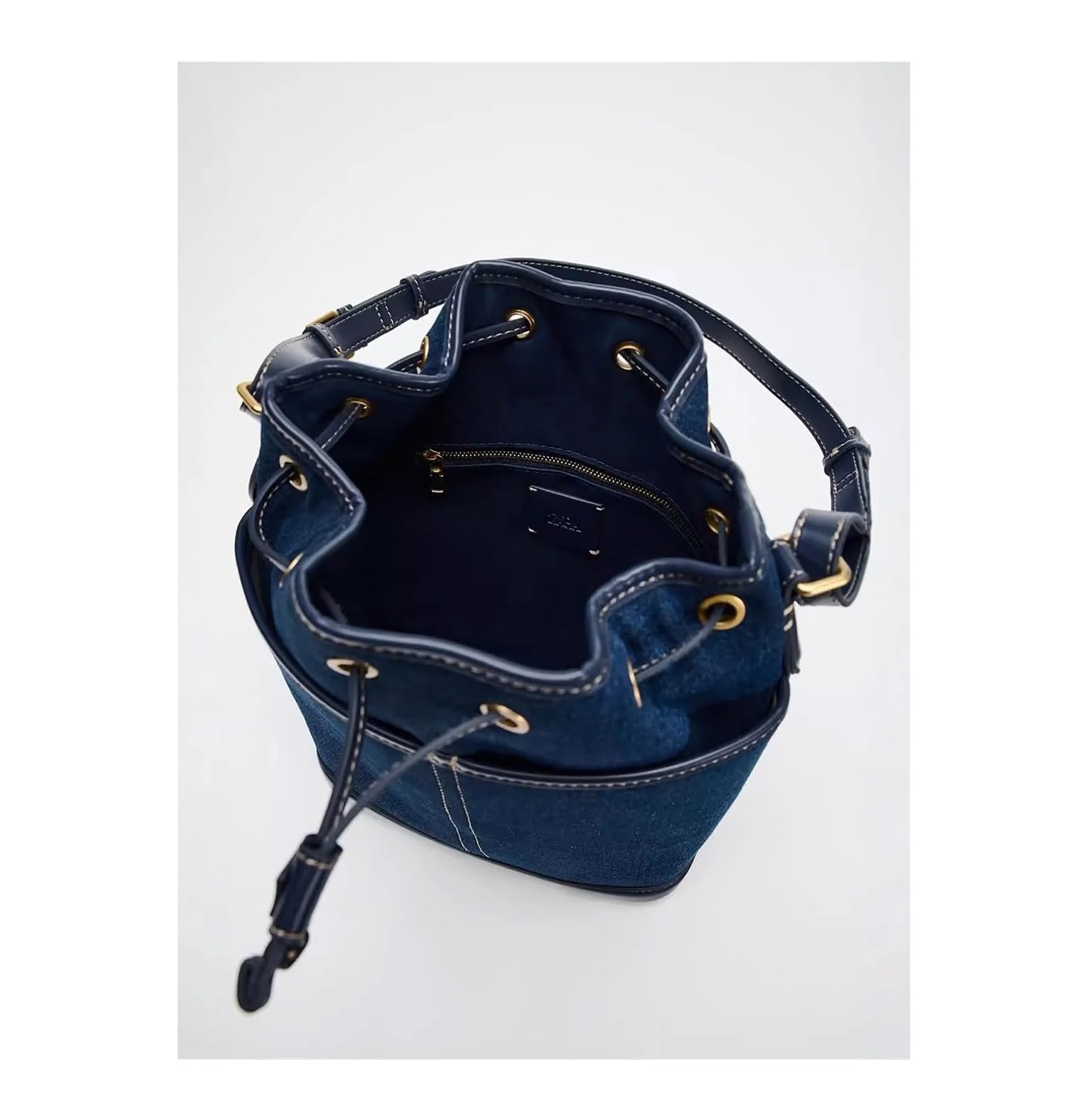 Borsa Jeans Borsa a tracolla in denim autunno/inverno, borsa a secchiello in tela, in Shopping