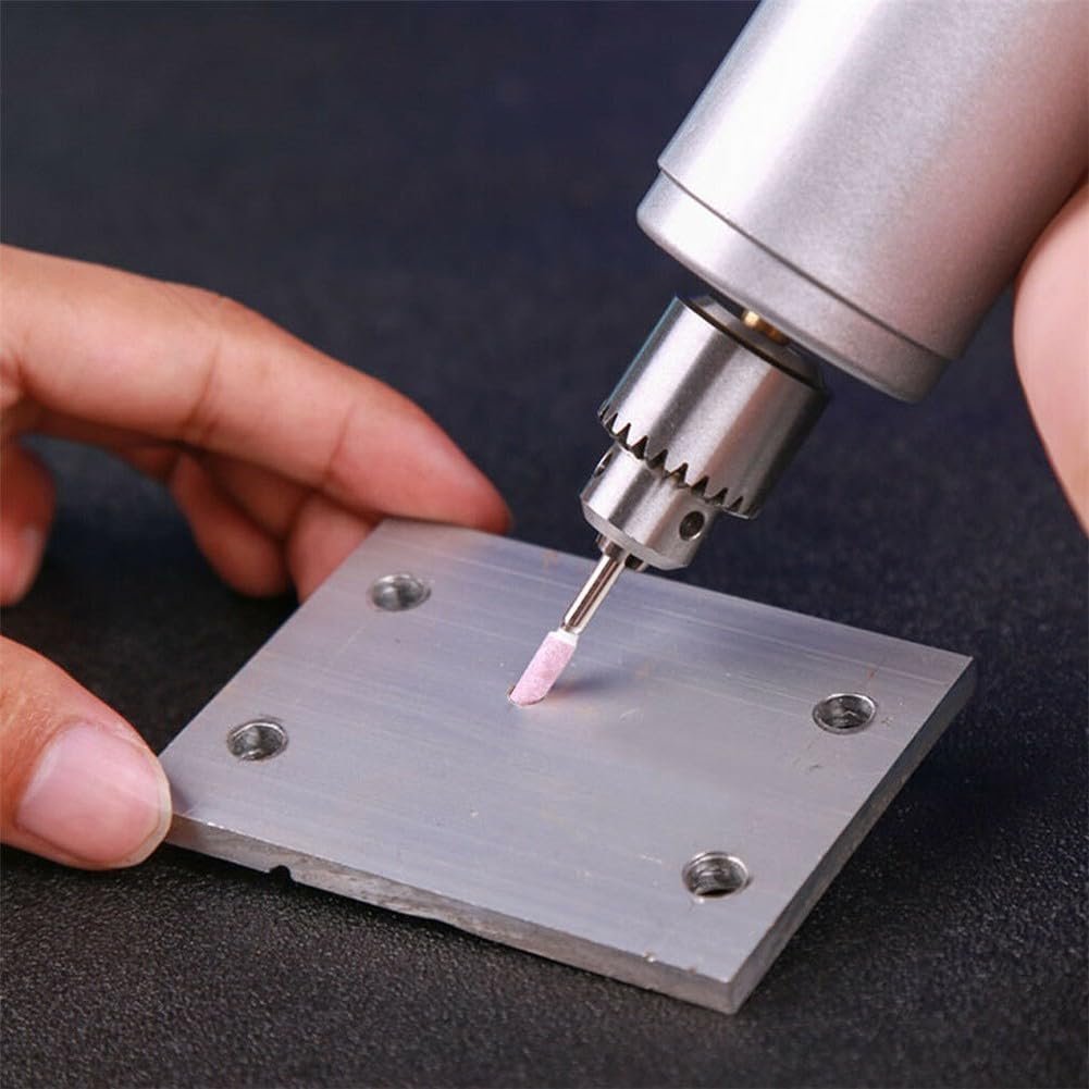 Kit di accessori per smerigliatrice rotante con 10 strumenti per lucidare e rettificare pietre in ceramica per metallo e finitura bordi