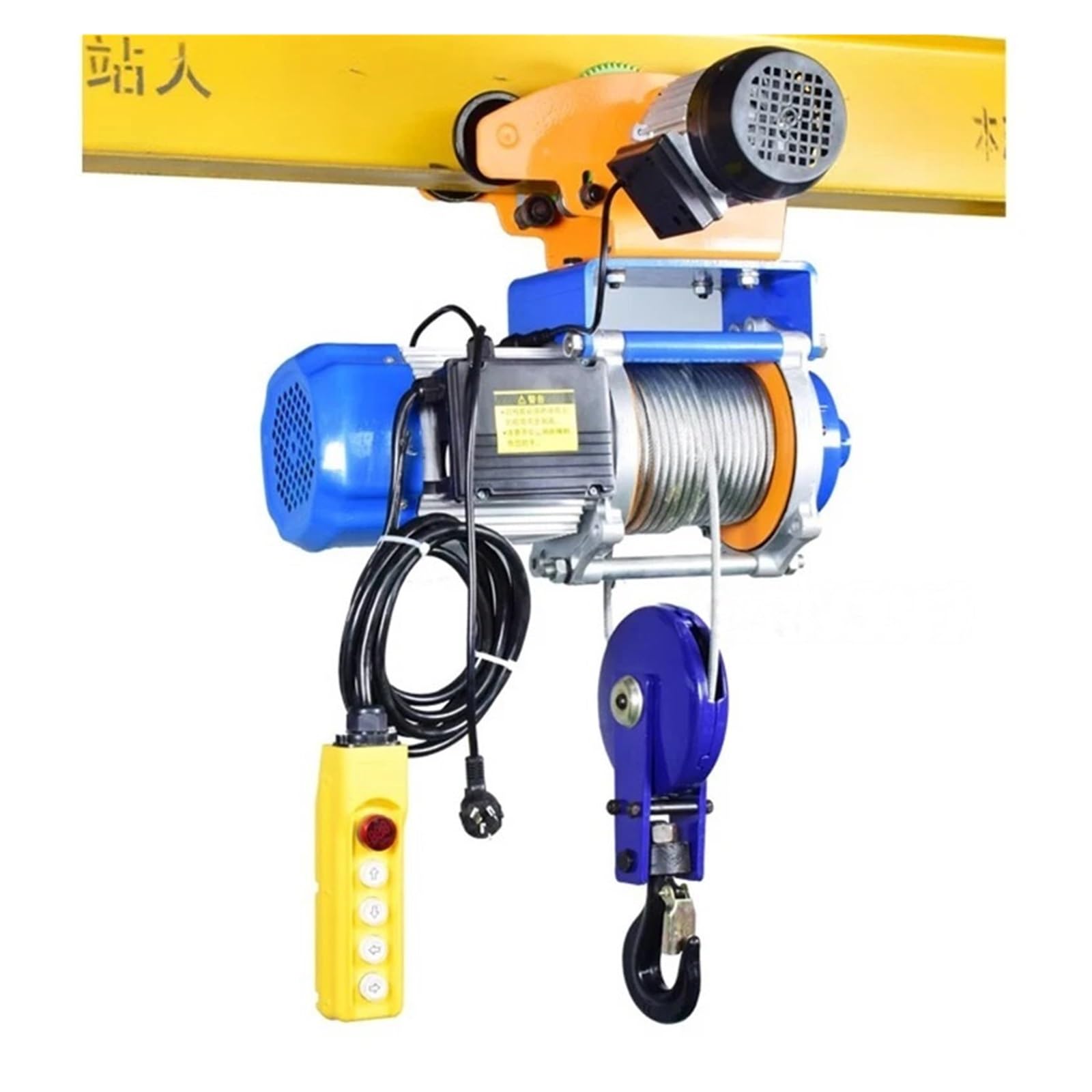 1.5T .2T Paranco Elettrico Gru Sollevatore Portatile Sopraelevato Garage Verricello Telecomando Senza Fili Cablato Per Auto Barca Paranco Elettrico Telecomandato Verricello