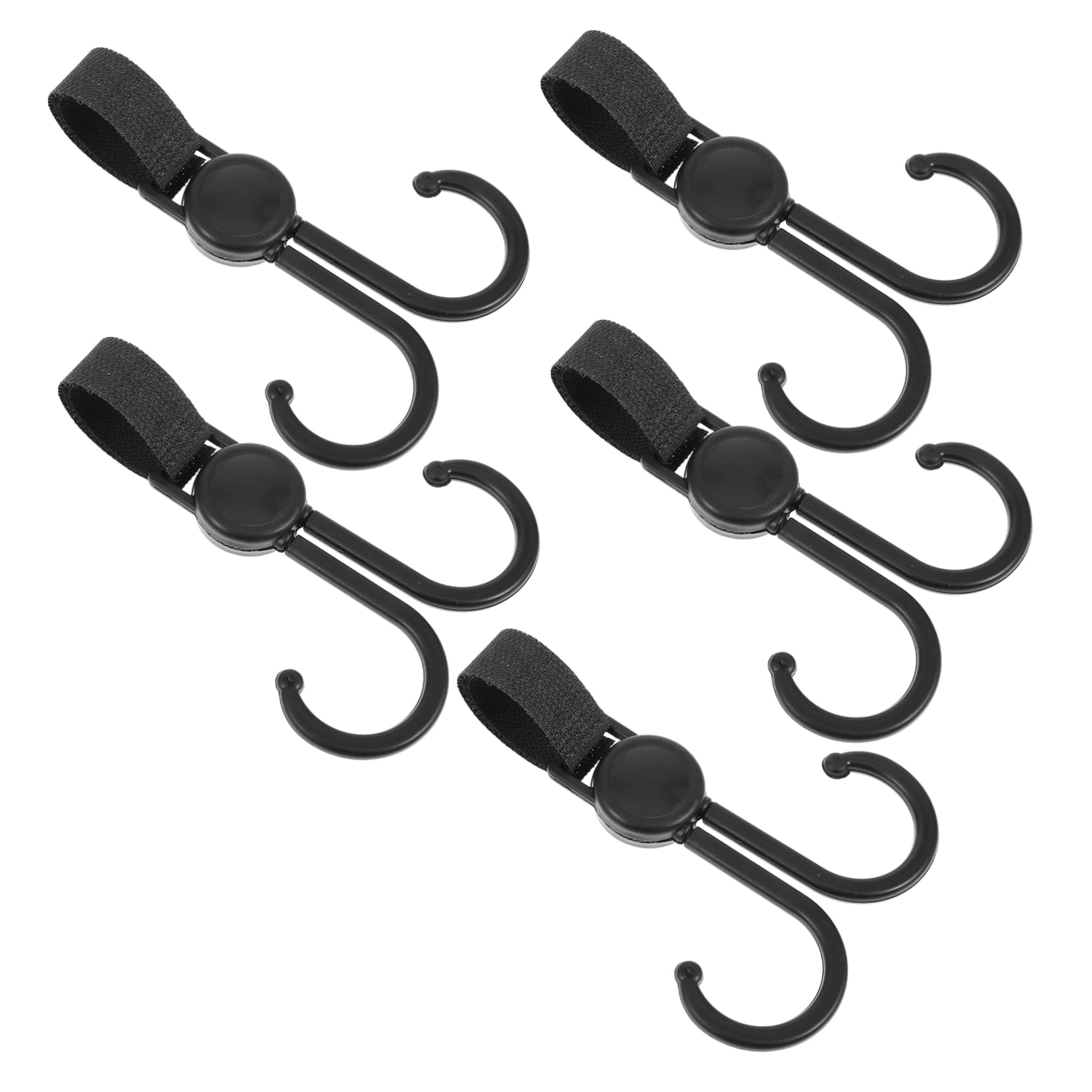 Angoily Stroller Hooks Space Saver Multipurpose Hooks for Grocery Car Hanger Clip-s