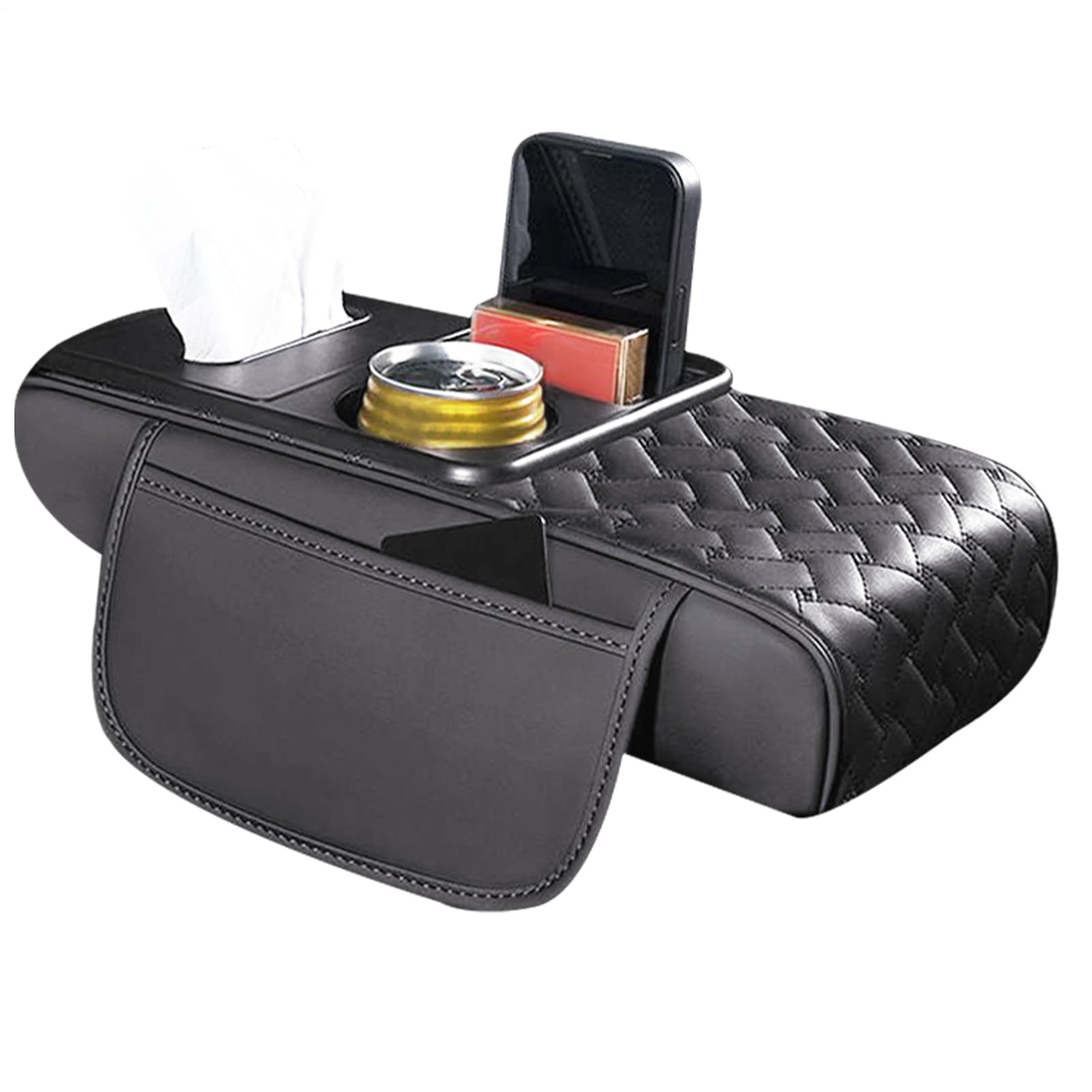 Waterproof Arm Rest Pad - Car Armrest Cover, Multifunctional Vehicle Accessory | Auto Booster Cushion Suitable for Trucks Interior Protection Comfort Support Center Console Organizer Driving Convenien