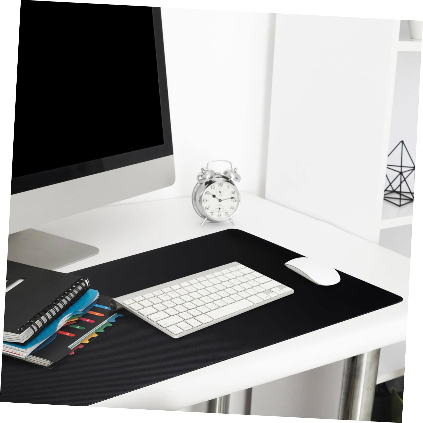 Tapis de Souris Gaming Grand en PU et Liège Noir Antidérapant