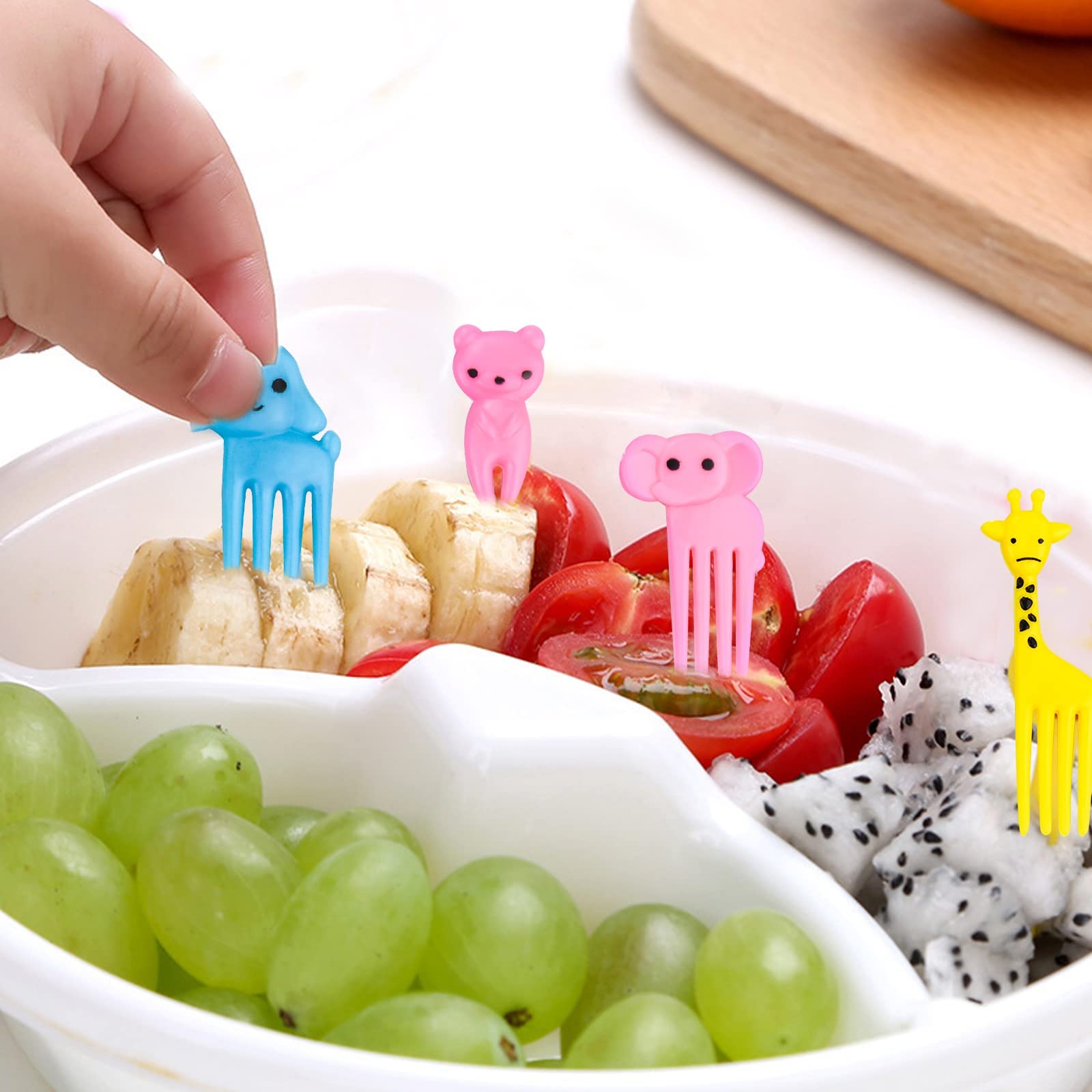 Cartoon Gabel Essen Obst Gabel Forkscake Wiederverw Produktbild-Vorschau 2