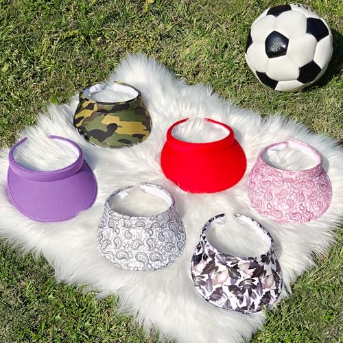 Image of 2 Pack Sun Visor Hats Women Men Clip On Wide Brim Visors Hat Outdoor Sports Golf Beach Travel Tennis Caps