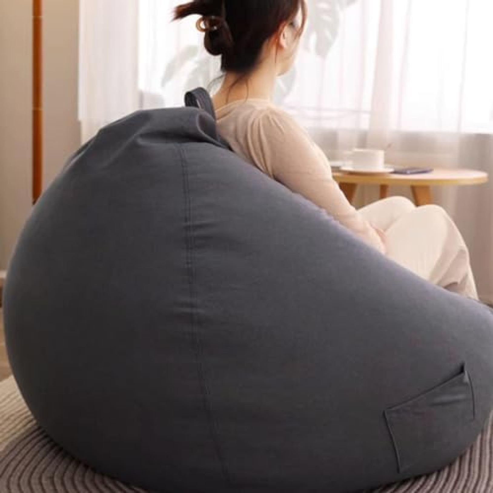 Amazon.co.jp: ビーズクッション ソファー 豆袋 ミニ マイクロビーズ