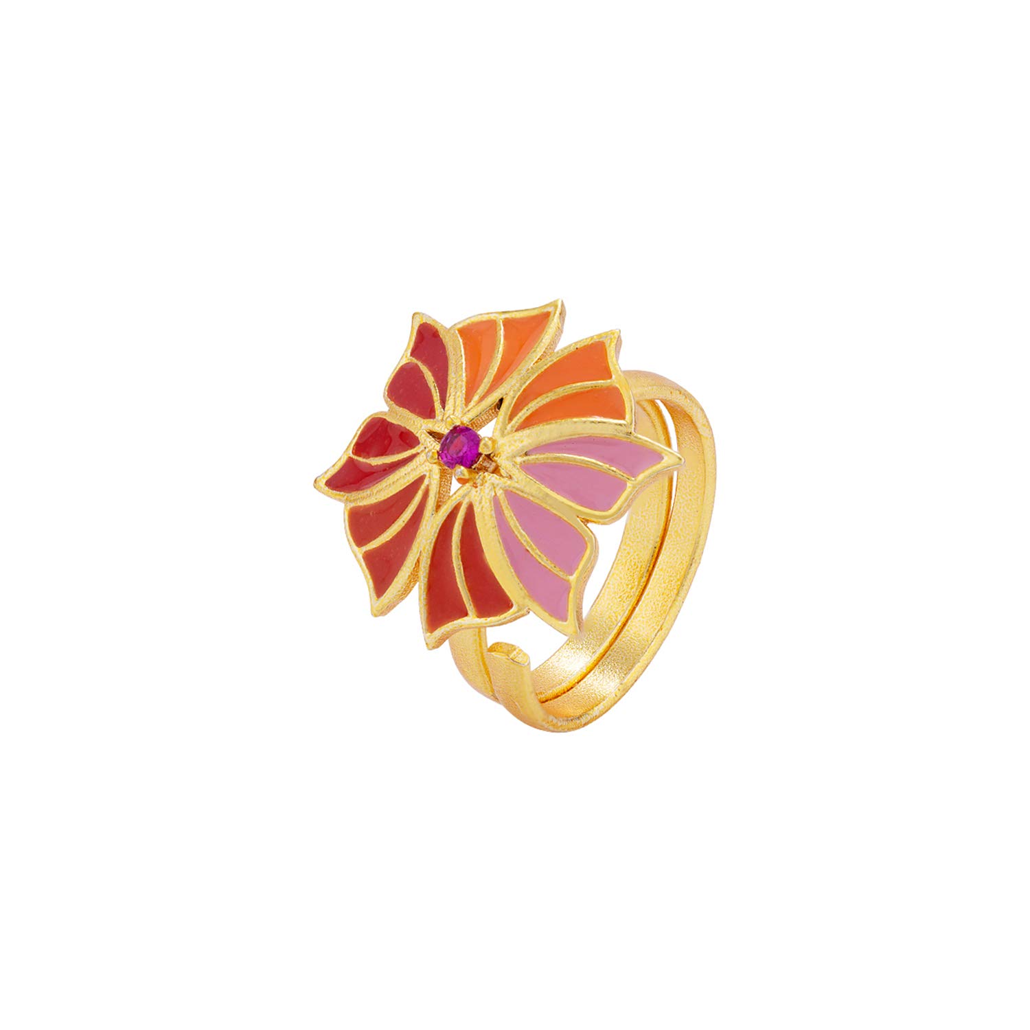 VOYLLAButterfly Statement Ring