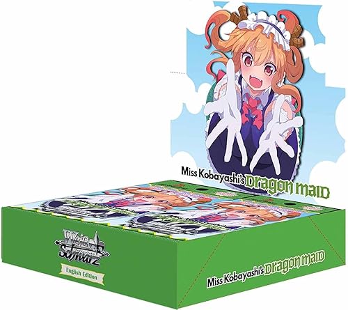 Weiss Schwarz Booster Box Miss Kobayashis Dragon Maid English First Edition Juegos de cartas coleccionables