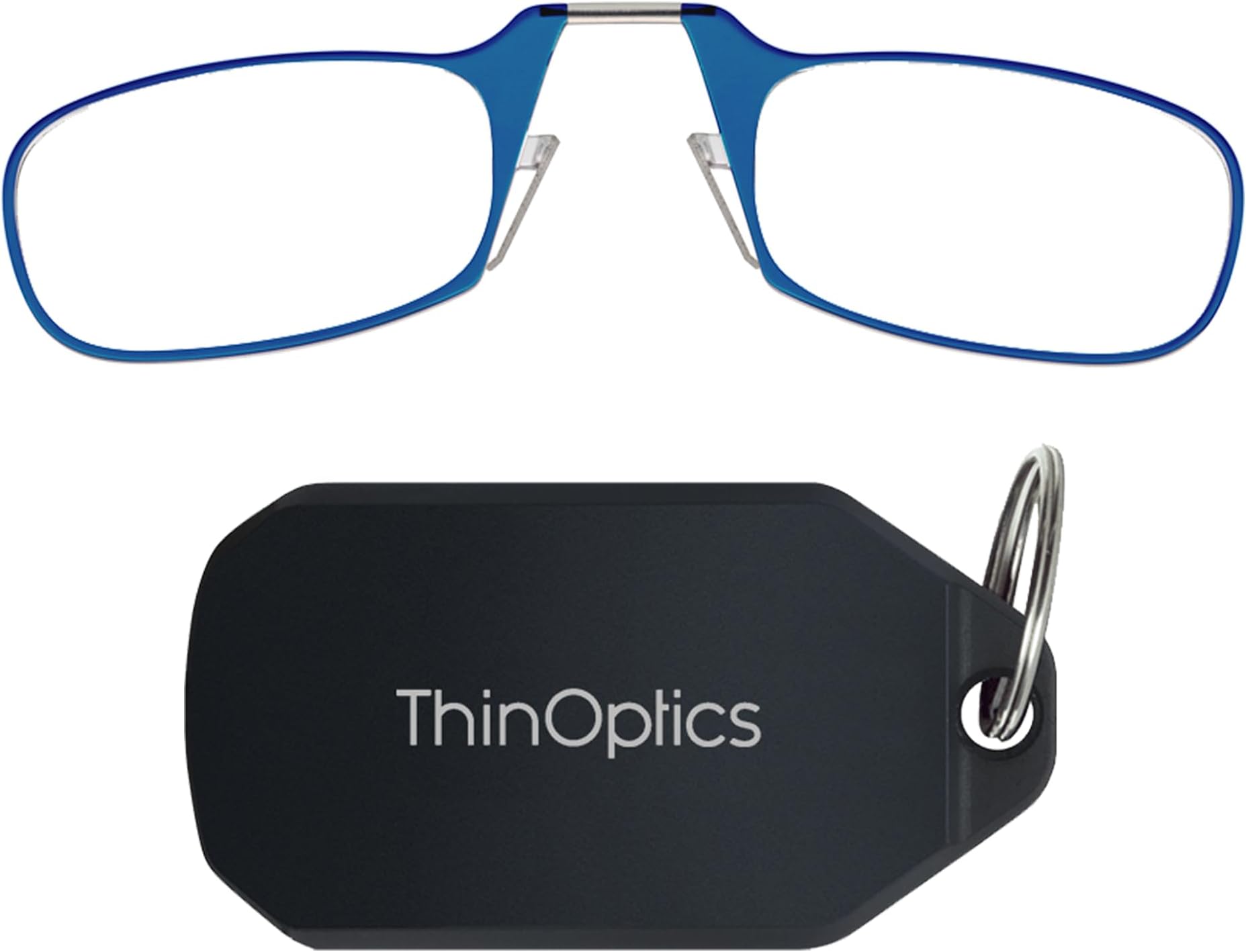 Keychain Case and Readers Rectangular Reading Glasses