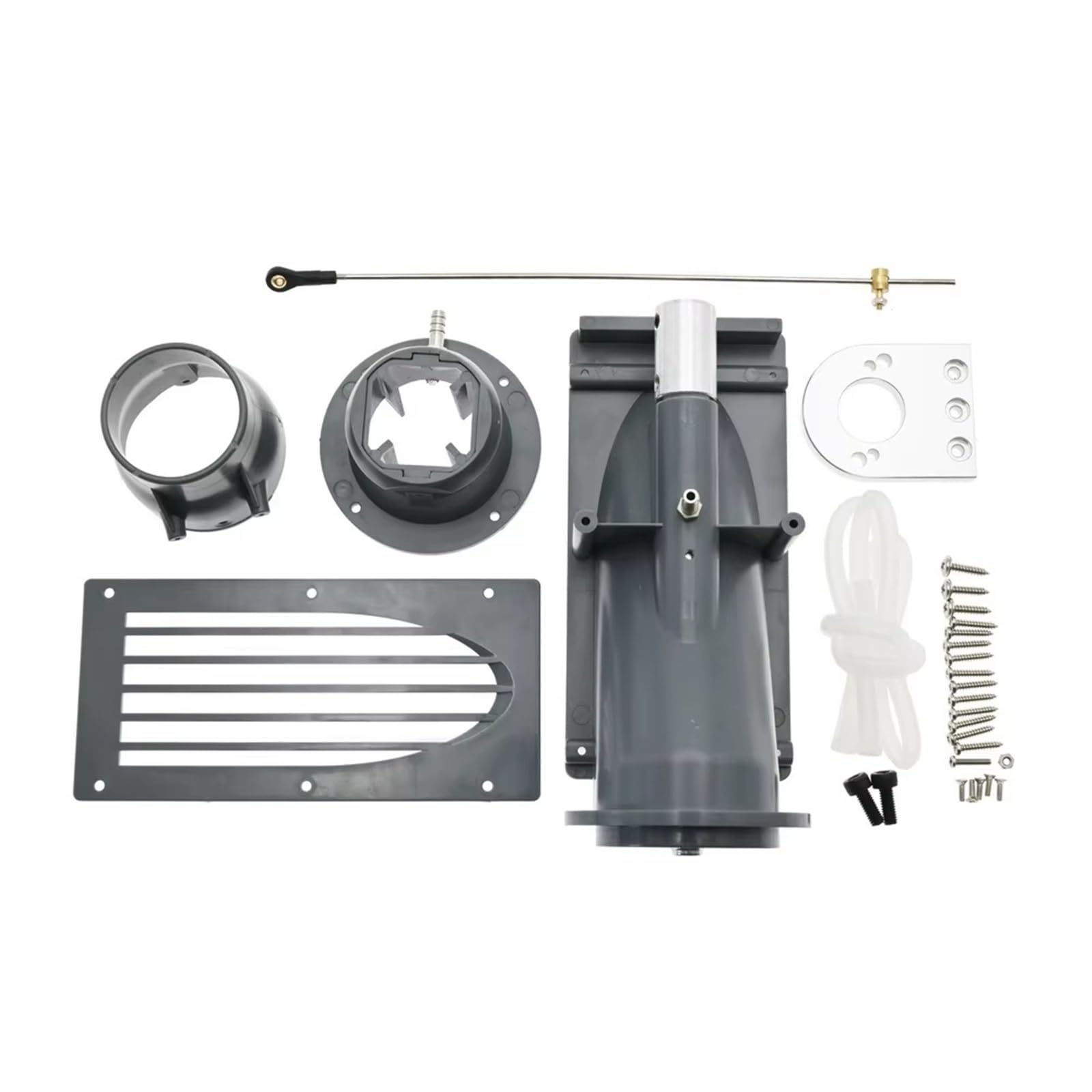 RC Pièces Voiture Compatible avec Les Pièces De Mise À Niveau Bateau Réaction RC Moteur 775, Propulseur Jet d'eau, Pompe Pulvérisation Électrique, Hélice 3 Pales 40 Mm(Gray)