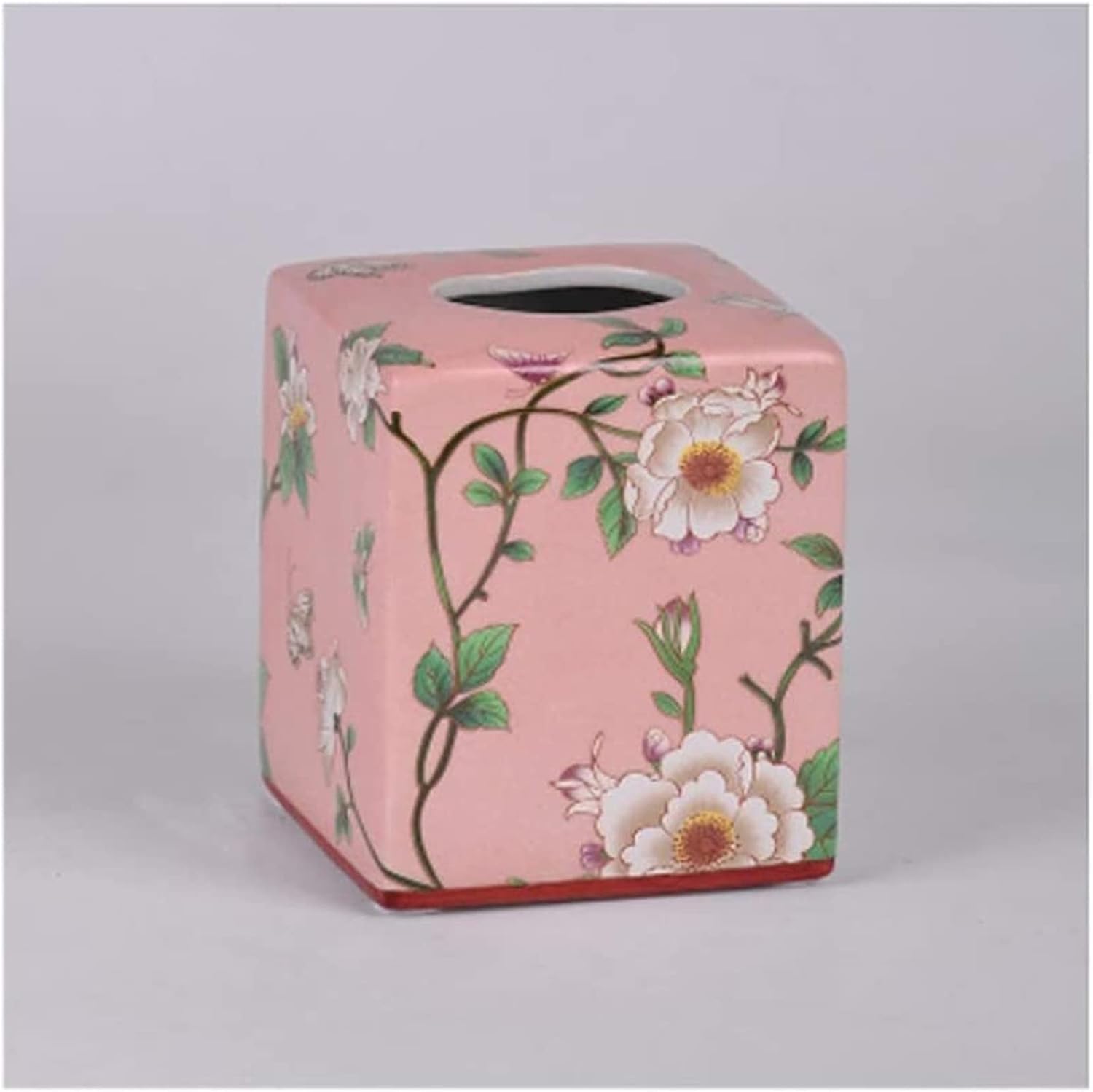 Collic Square Ceramic Paper Tissue Box Cover Holder Cute