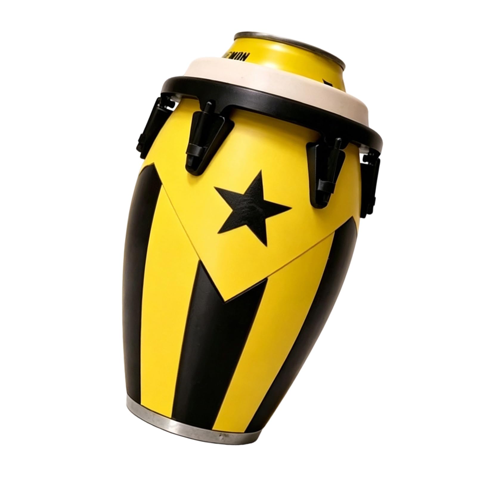Piceioep Proof Can Sleeve Slip Proof Grip Holder for Can Modeled After Traditional Latin Drum Instrument Drum Molded Beverage Cover