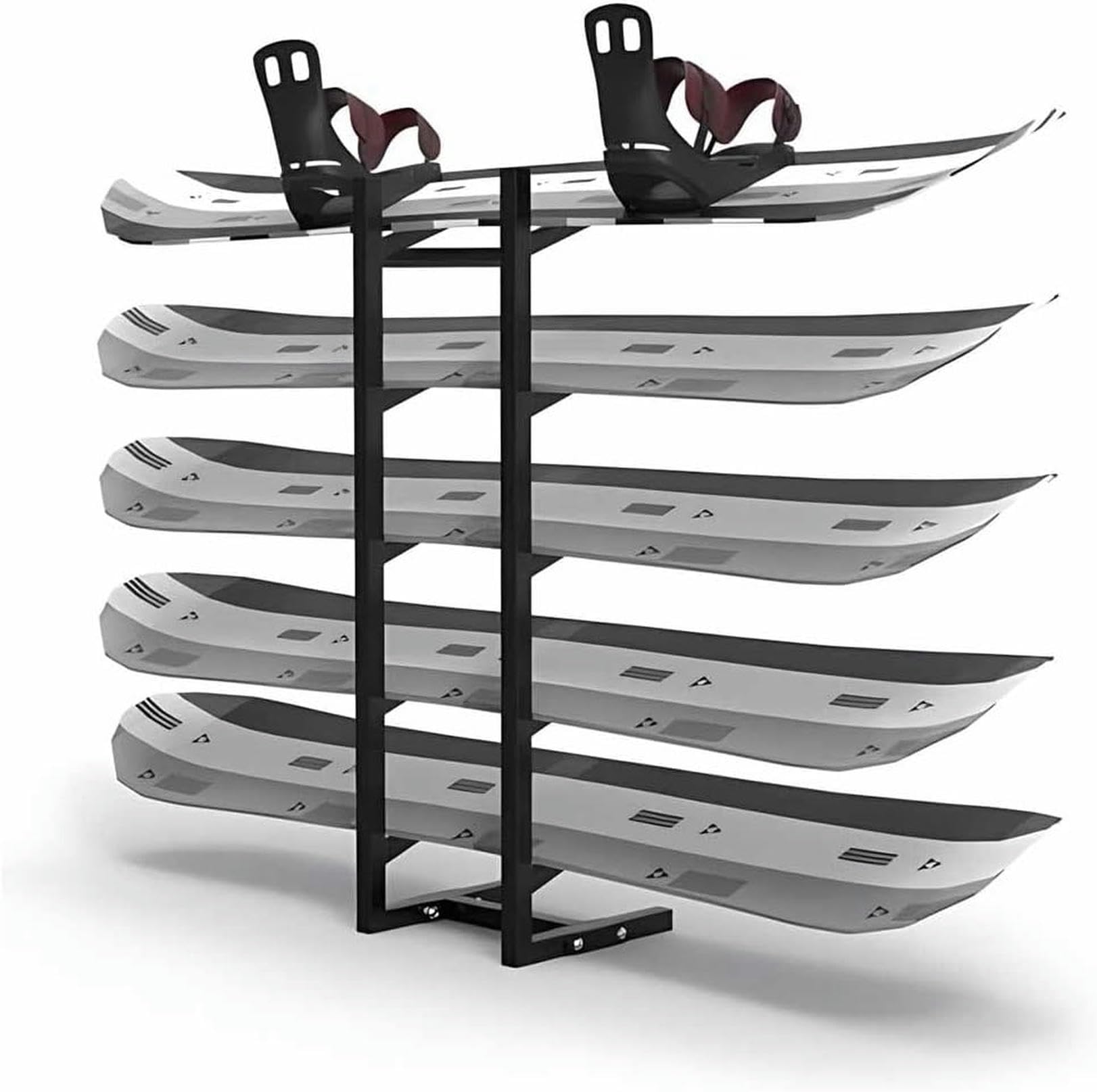 LIEOWYD Floor-Standing Snowboard Rack, Home Gym Organize Holder, Sample Board Display Rack for Skis/Skateboards/Scooter,Display Stand for Garage/Shop