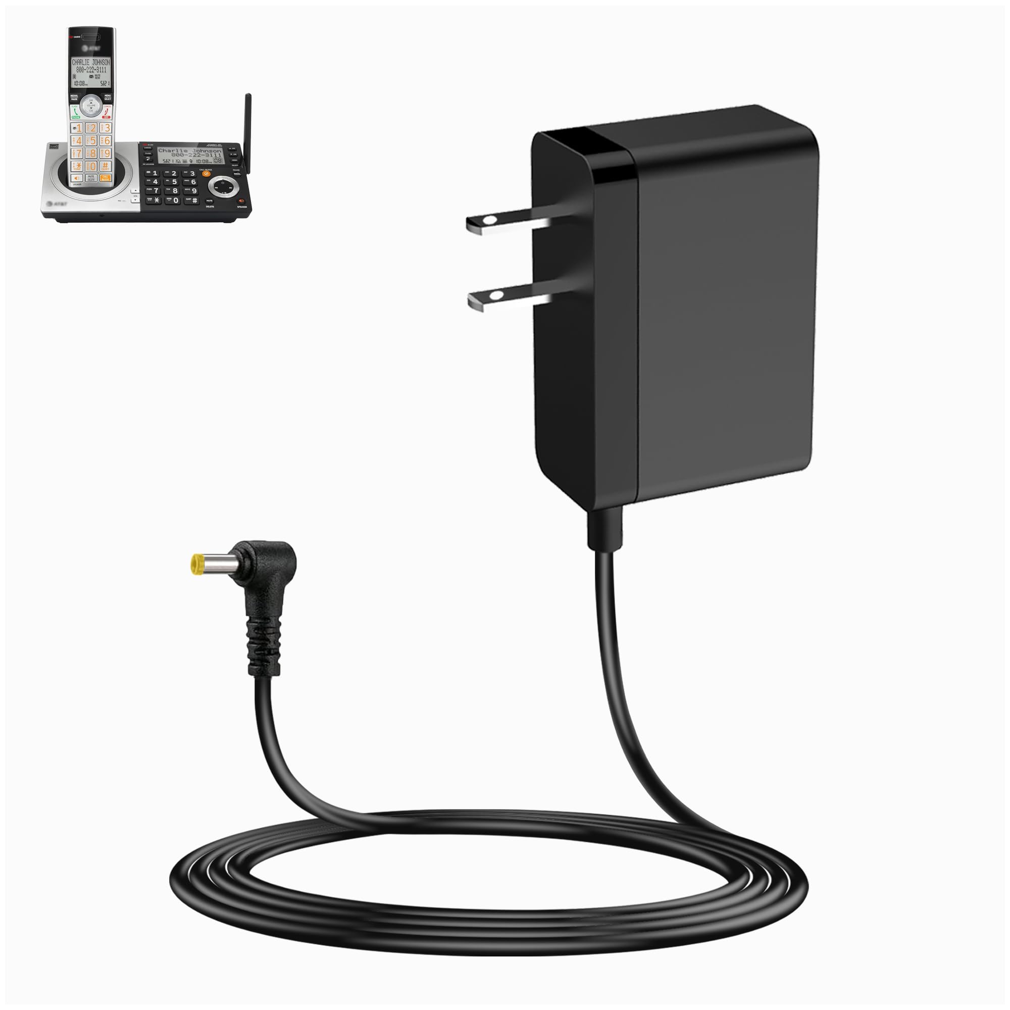 MEROM DC 6V Charger for AT&T Vtech S0051V0600040 S005IU0600060 S005IU0600040 U060040D S003GU0600010 SIL LS6115 CL80101 ML17959 CL83207 CL82307 Cordless Phone DC6V Power Adapter (NOT AC6V)