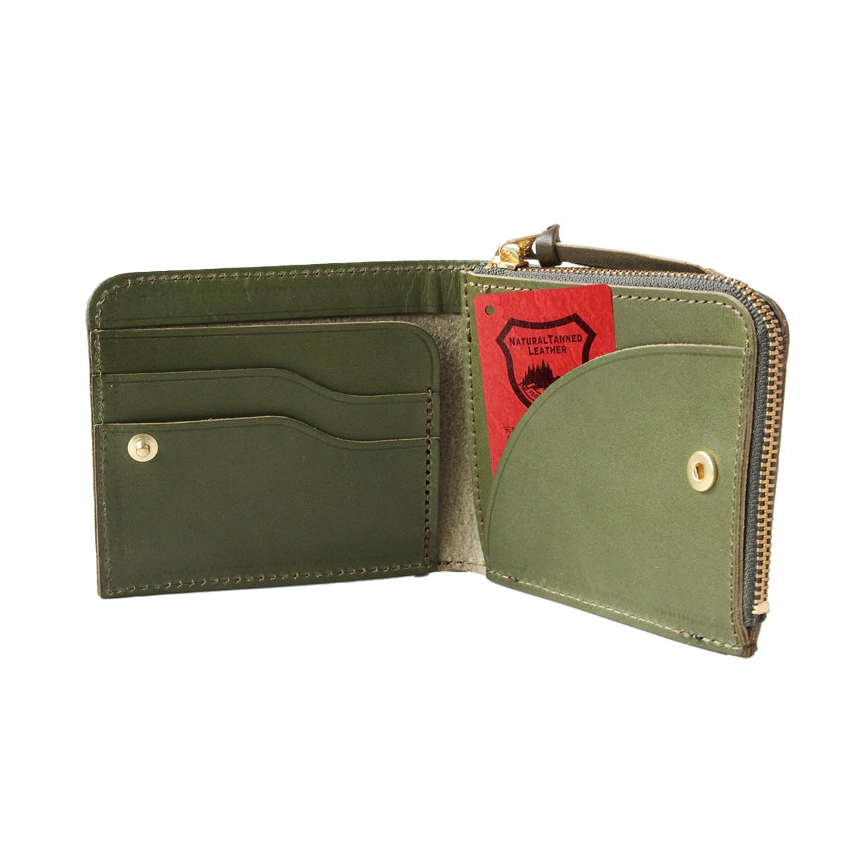 2つ折り財布 デイズアート DaysArt 栃木レザー レザーウォレット ミニ財布 ミニマルウォレット L字ファスナー メンズ レディース ユニセックス 本革 タンニンレザー 小銭入れあり 日本製 メンズ財布 [ギフト] pt-lw004 Amazon | [デイズアート] 2つ折り財布 栃木レザー レザーウォレット