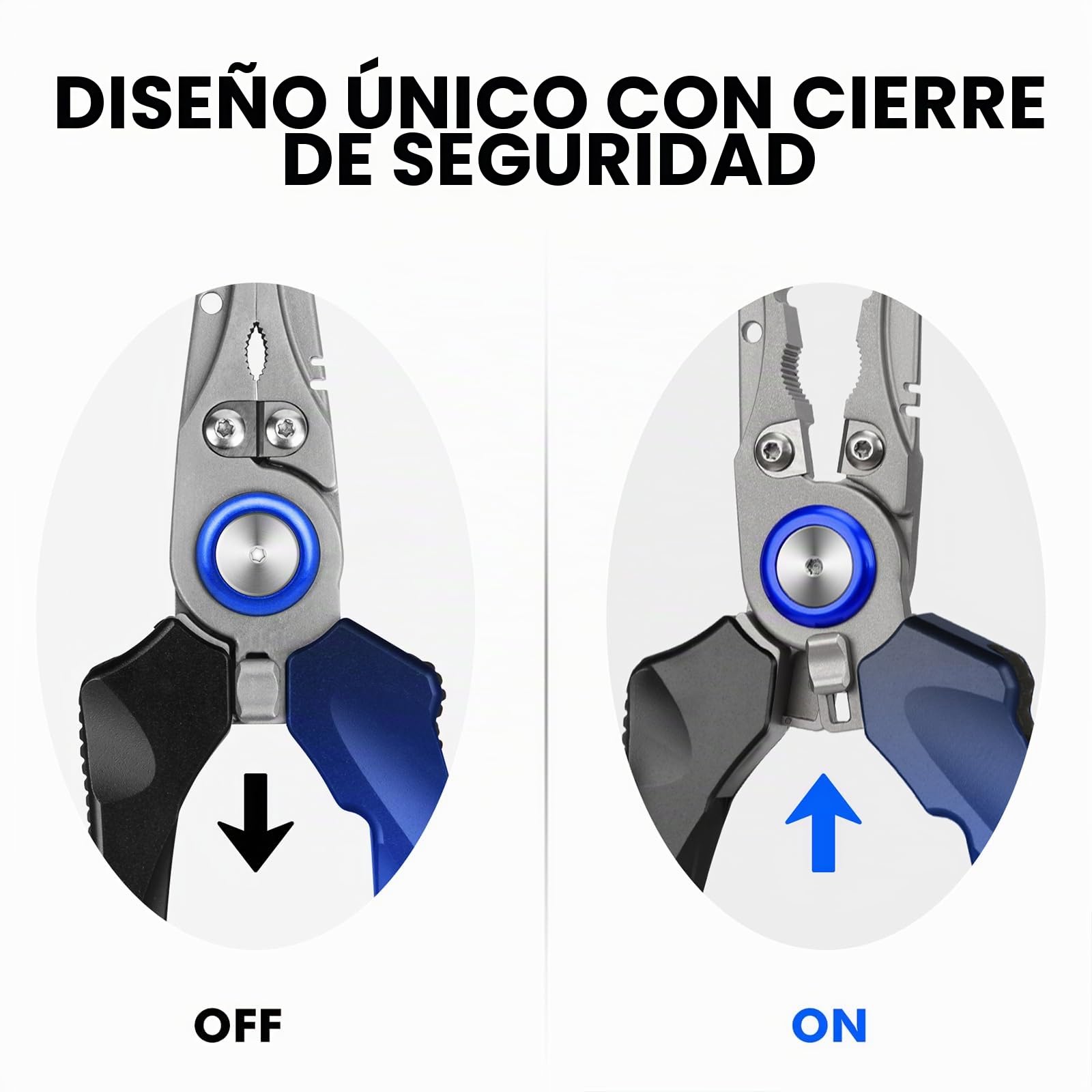 Truscend Alicates de Pesca con Cortador de Mo-V Blade Recubierto de Teflón Multifunción