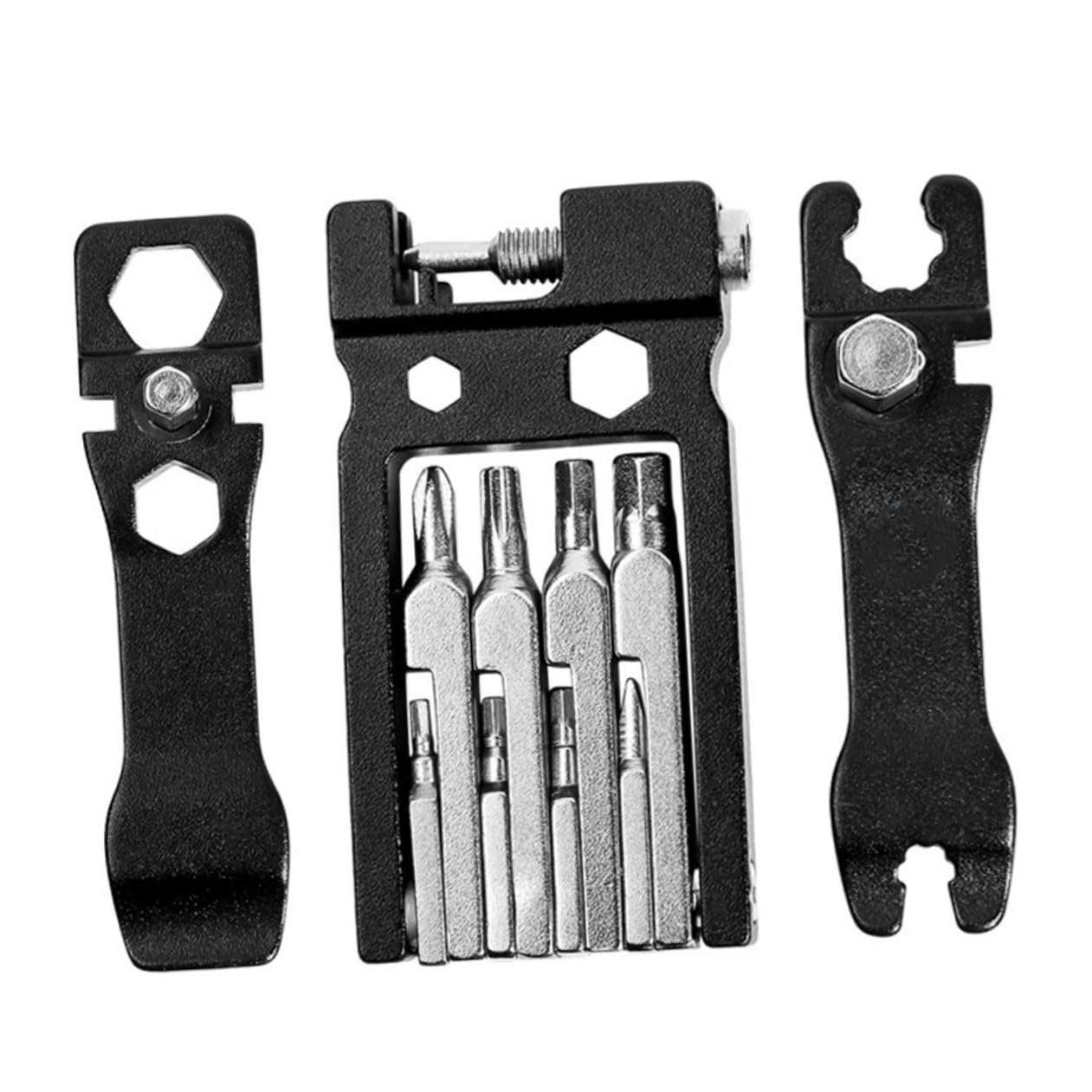 SUPVOX 2 Pezzi 20 1 Strumenti Di Manutenzione Della Bicicletta Riparazione Bici Pedali Attrezzo Strumento a Catena Ciclo Chiave Inglese Accessori Per Biciclette Multi Parà Black Acciaio