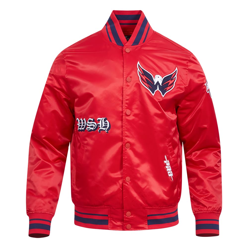 Pro Standard Mens NHL Old English Satin Jacket
