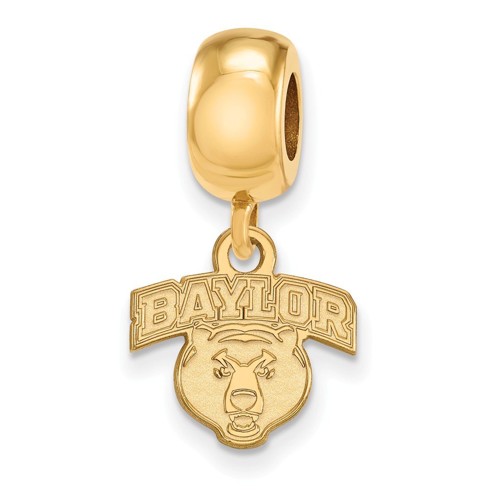 Baylor Bead Charm Extra Small (3/8 Inch) Dangle (Gold Plated)