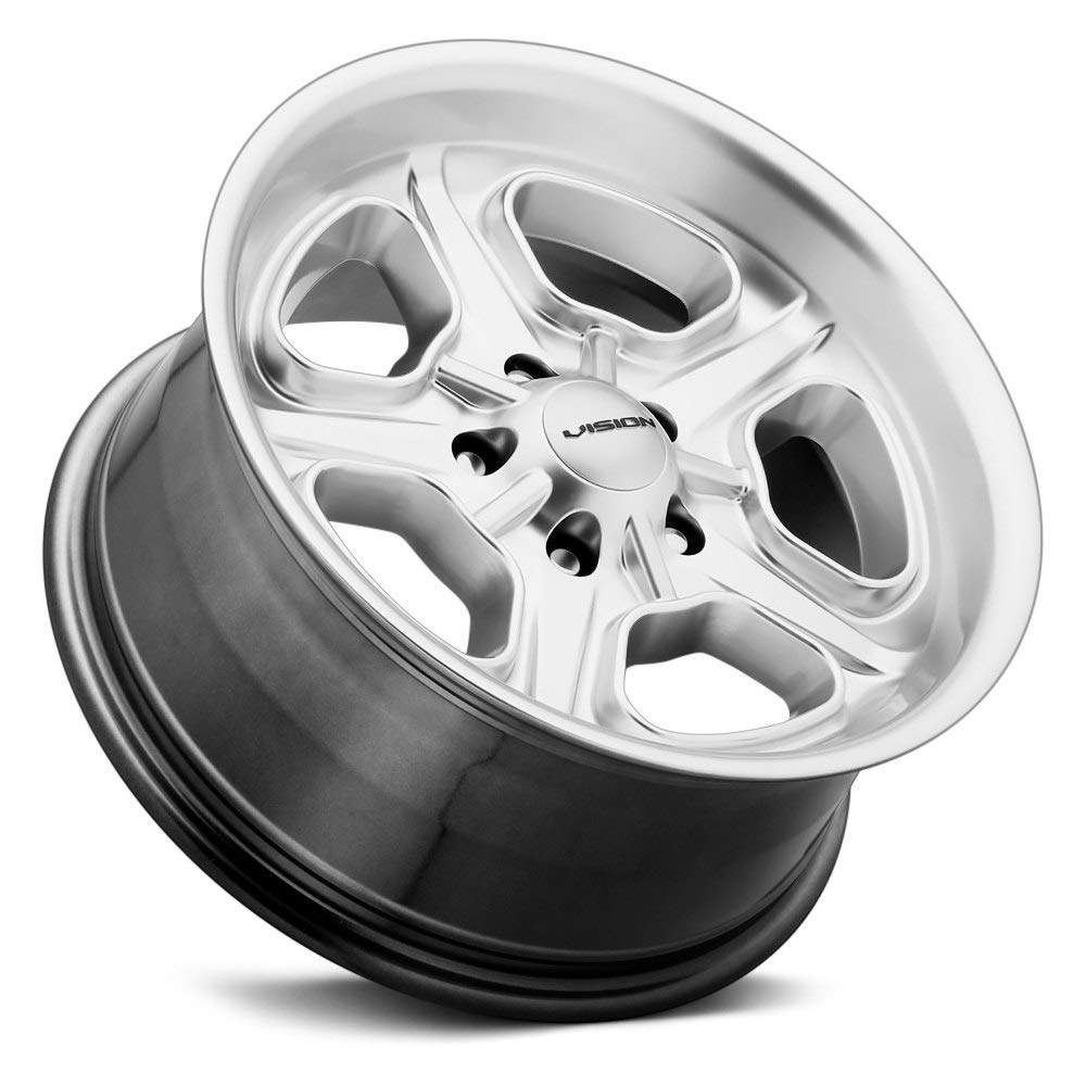 oldsea 花Rim.プレス 2個セット Amazon.com: Vision 147 Daytona 20x8.5 5x115 +10mm Silver Wheel Rim