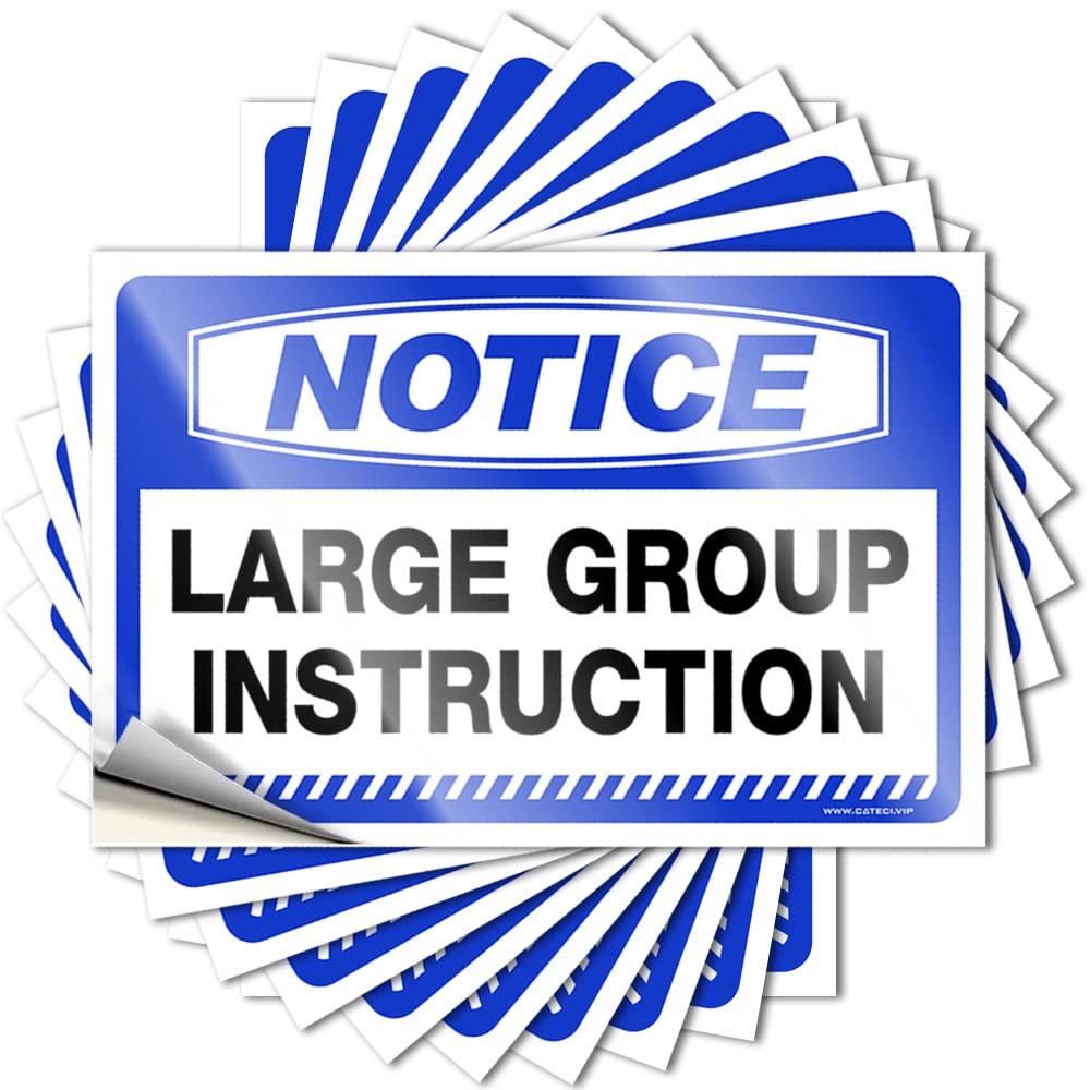 Cocoa Bumper Tattoos | Notice Large Group Instruction Tiny Durable Vinyl Sticker Easy Apply for Girls(6X9CM)